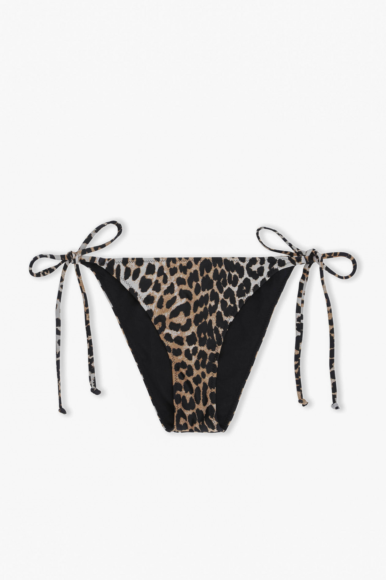 Ganni Bikini Bottom Mit Leo Print Gruener At