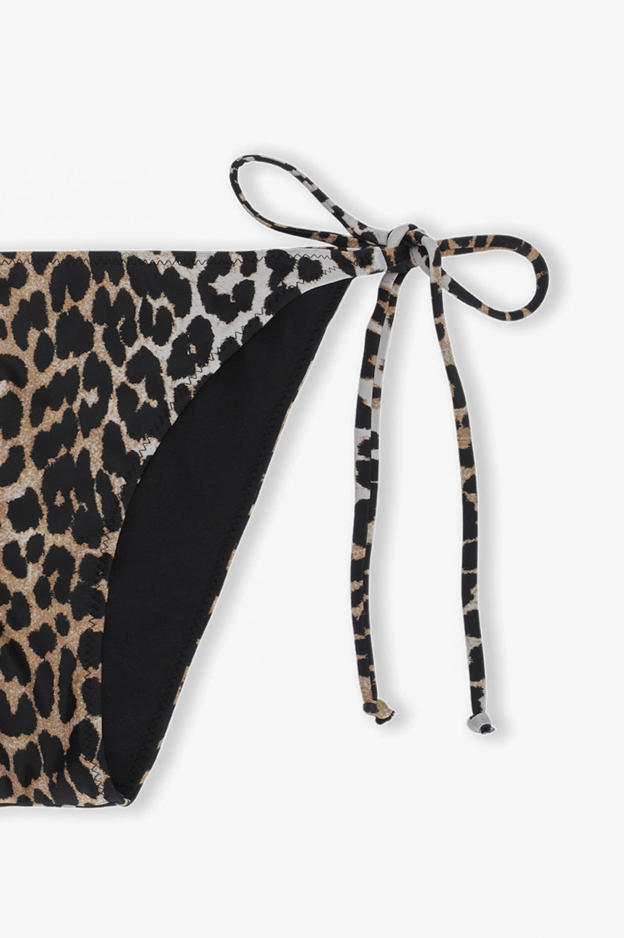 Ganni Bikini Bottom Mit Leo Print Gruener At