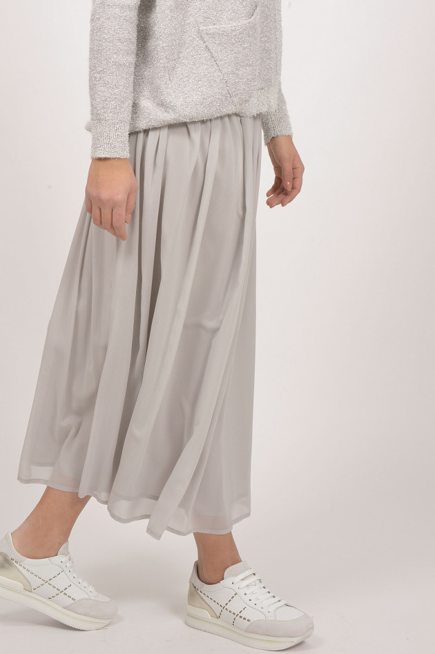Grüner Online Shop Fabiana Filippi Plisseerock in Grau