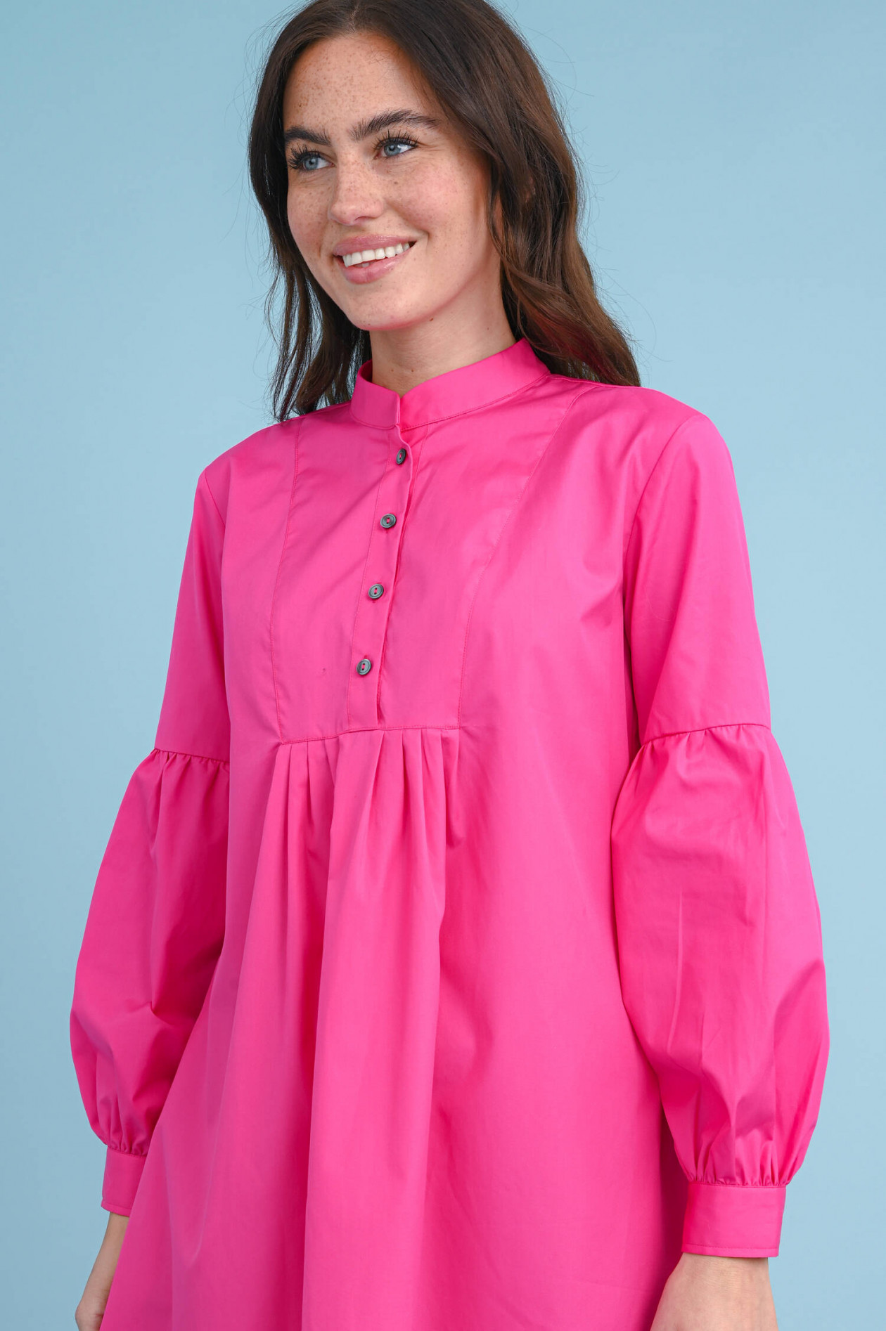 0039-Italy Blusenkleid CAYA in Hot Pink | GRUENER.AT