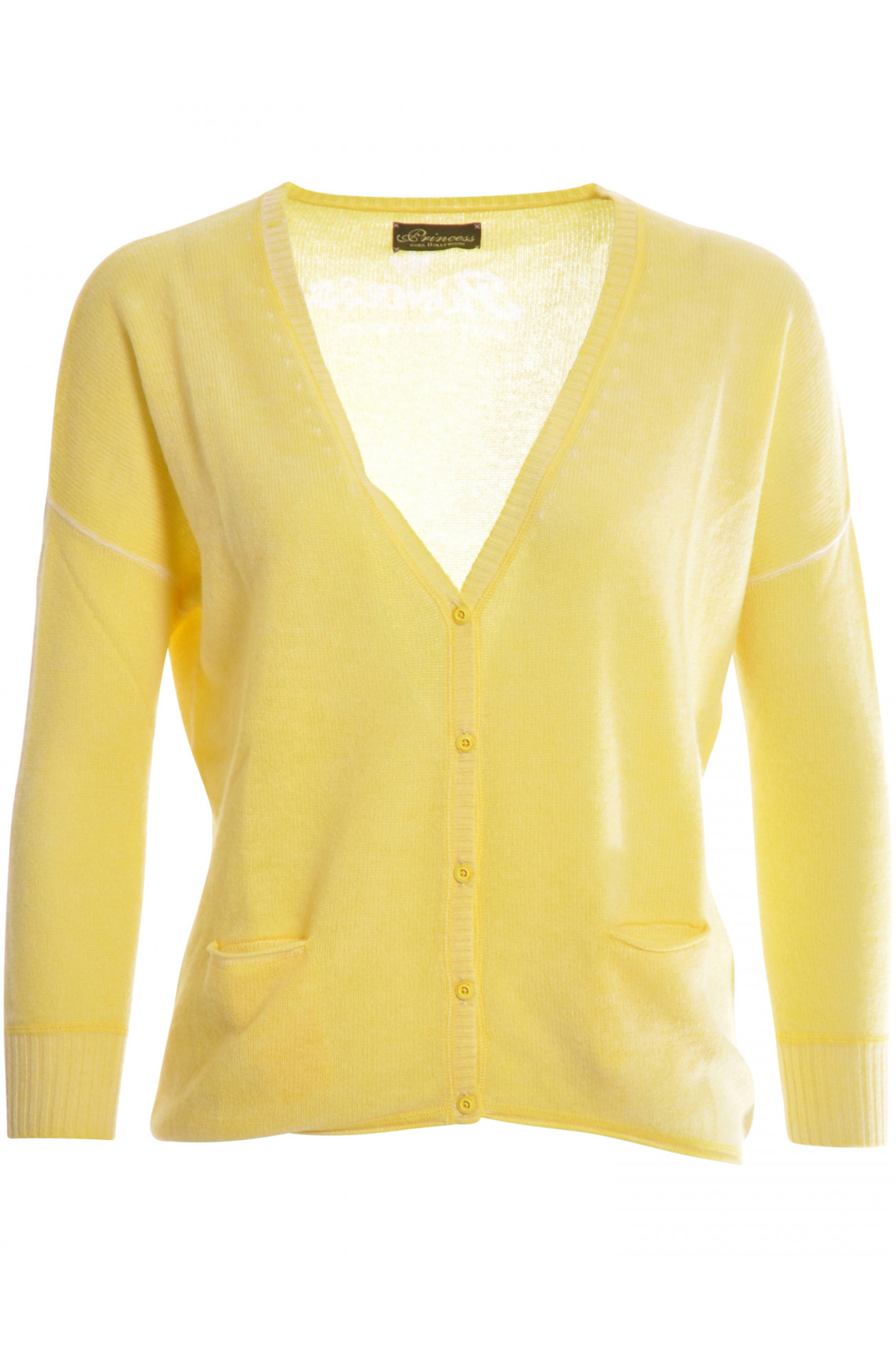 Princess Goes Hollywood Kaschmir Cardigan Gelb Gruener At