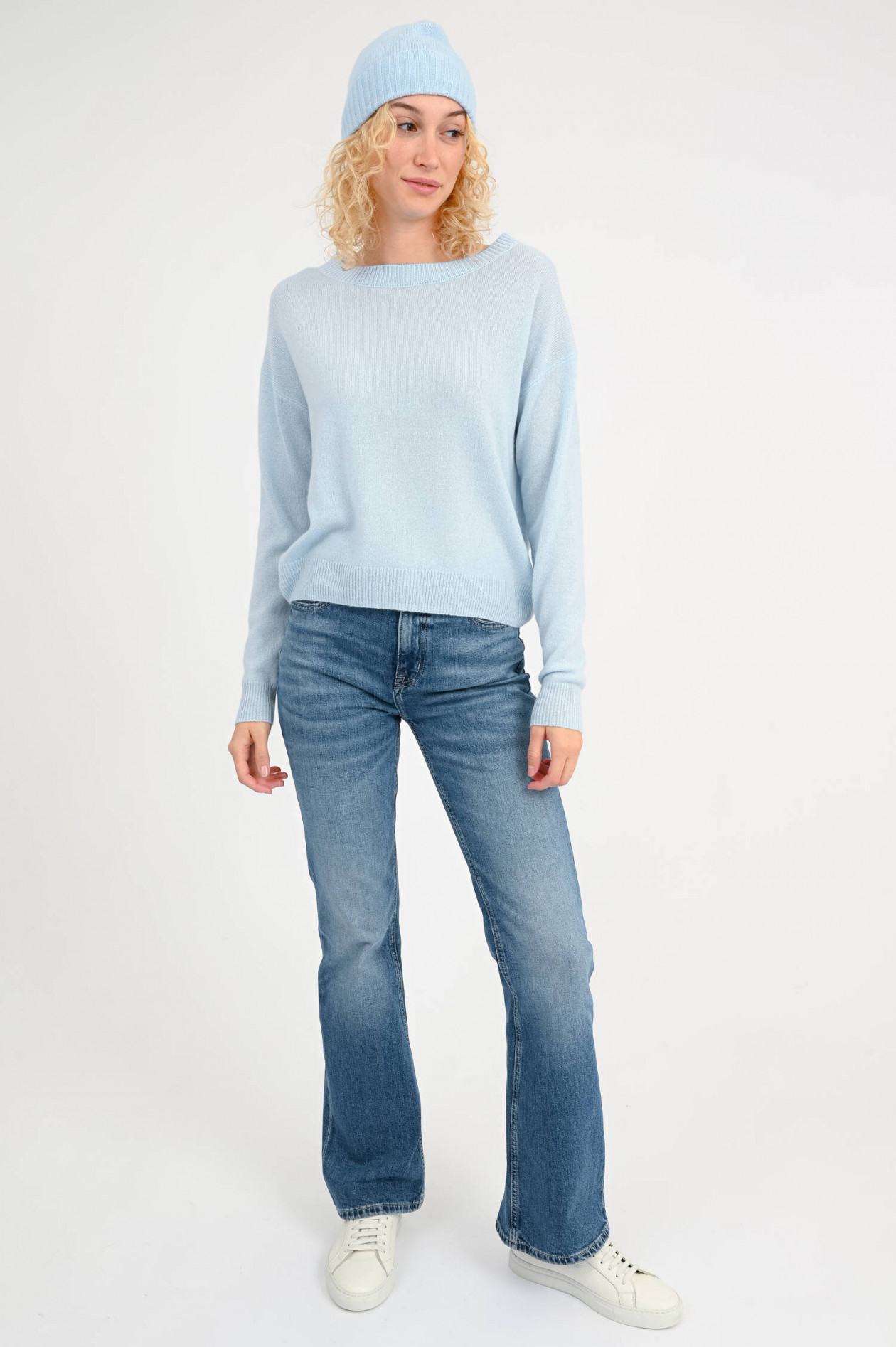 Allude Cashmere Pullover in Hellblau GRUENER.AT