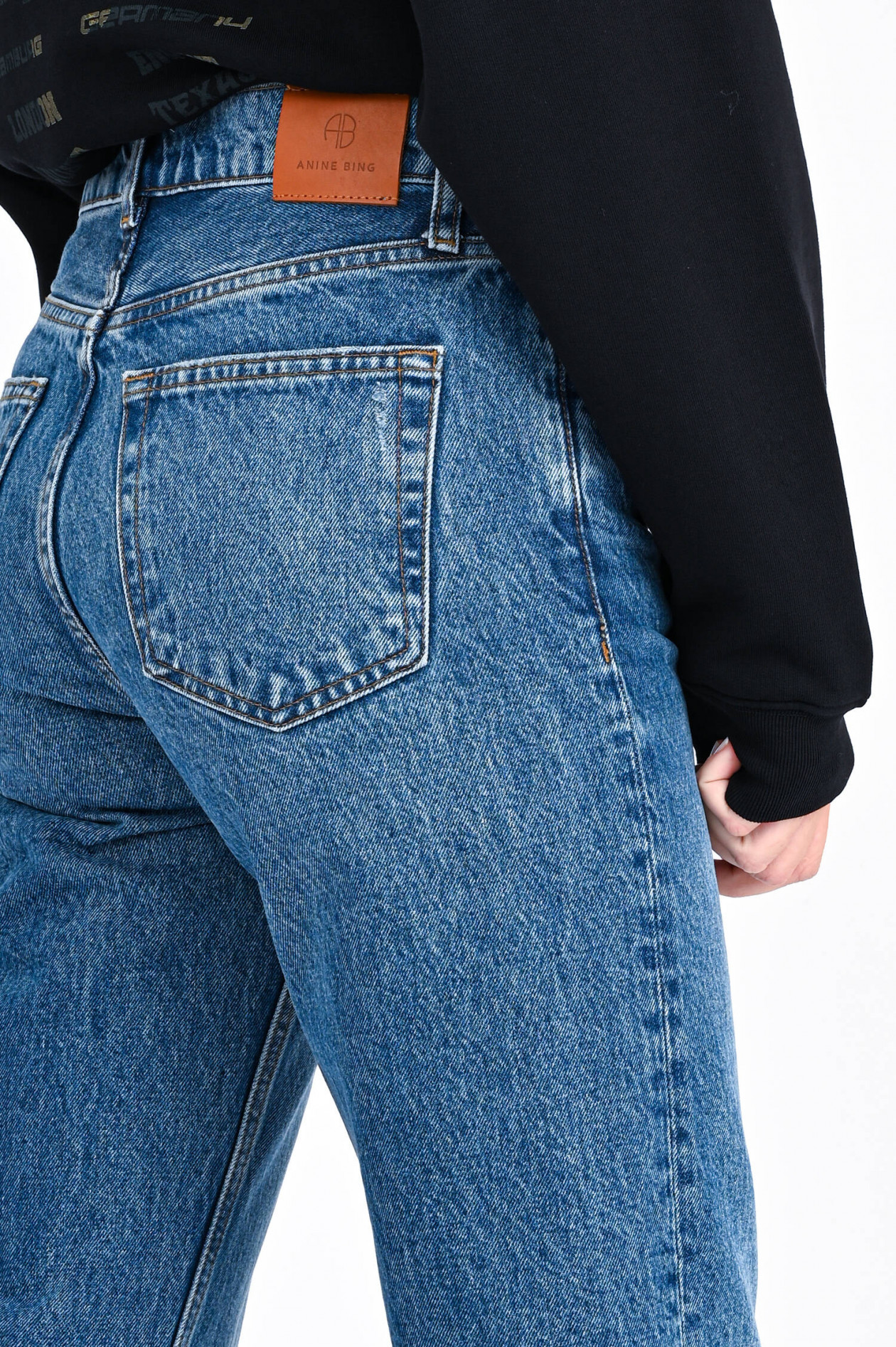 Anine Bing Boyfriend Jeans GAVIN in Mittelblau | GRUENER.AT