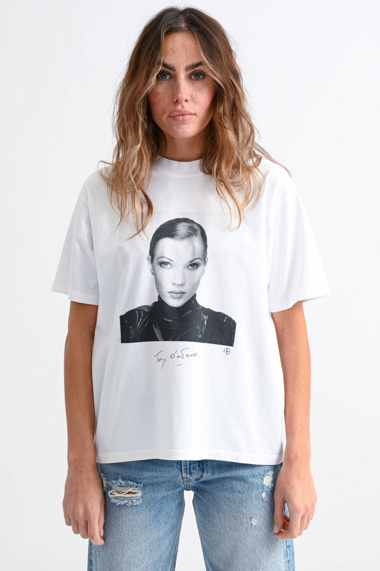 Anine Bing T-Shirt KATE MOSS in Weiß | GRUENER.AT Anine Bing T-Shirt KATE MOSS in Weiß | GRUENER.AT