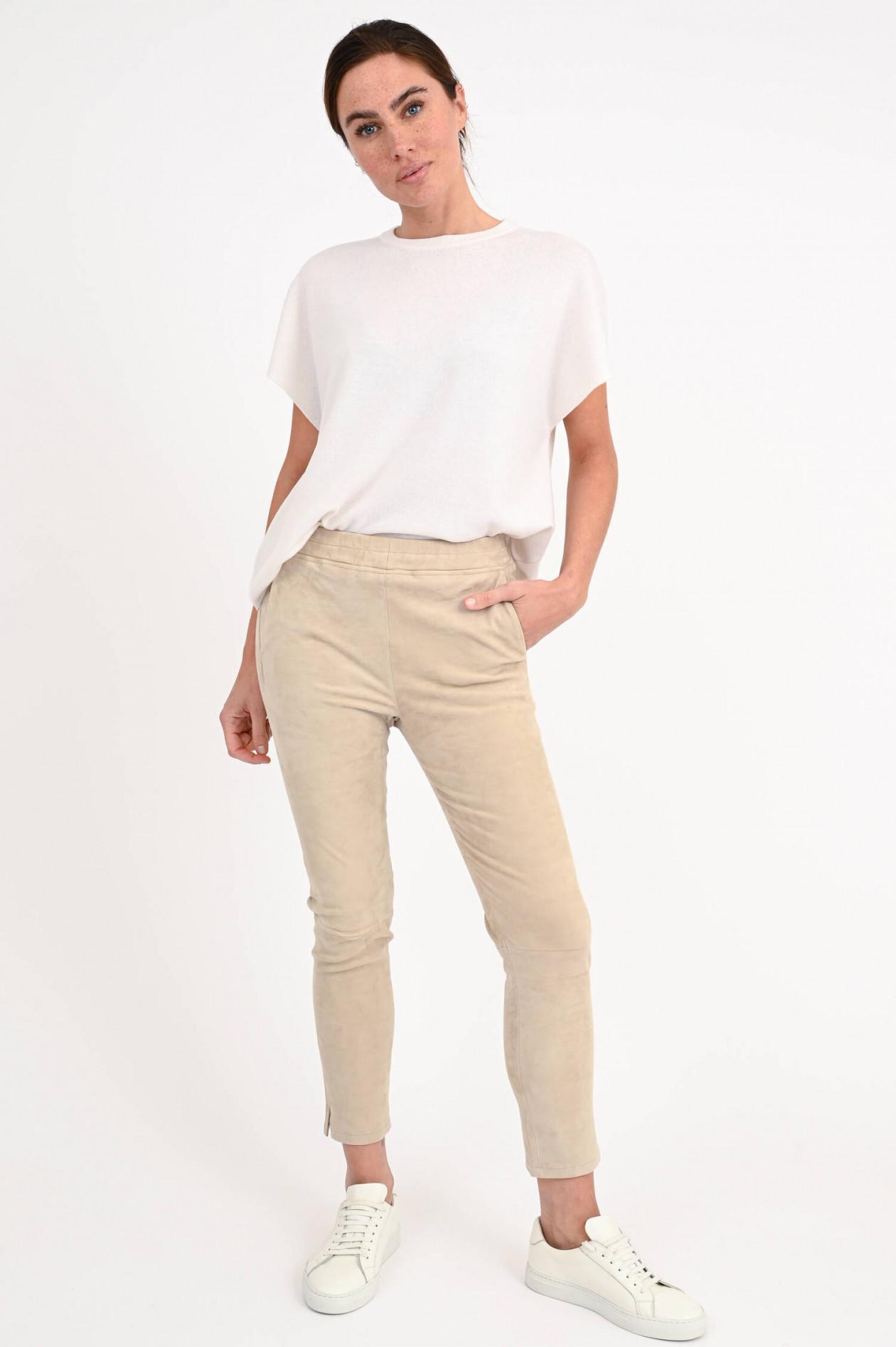 Arma Velourslederhose PROVENCE STRETCH in Beige | GRUENER.AT