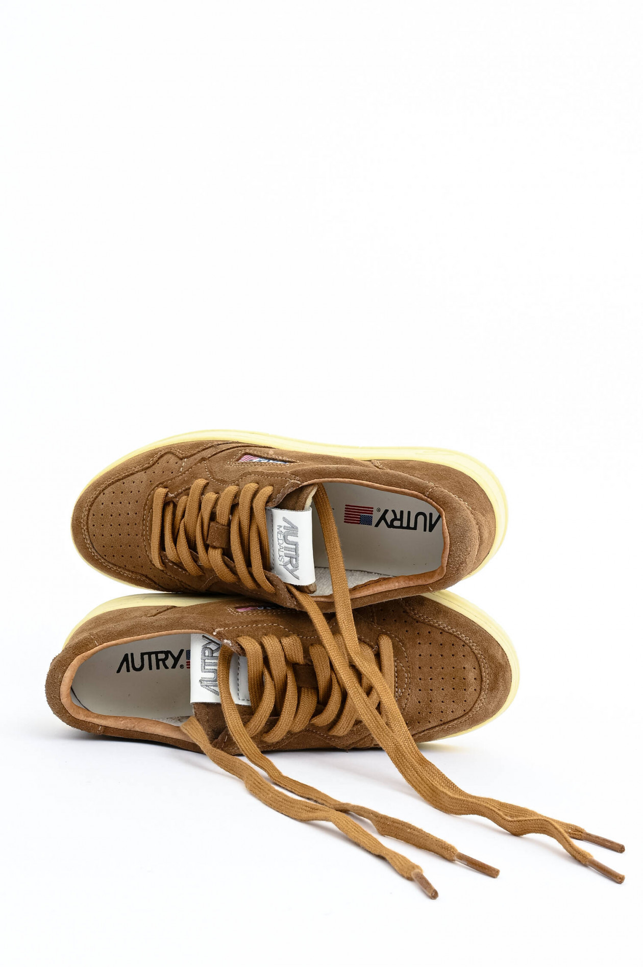 autry vintage leder sneaker in karamell gruener at