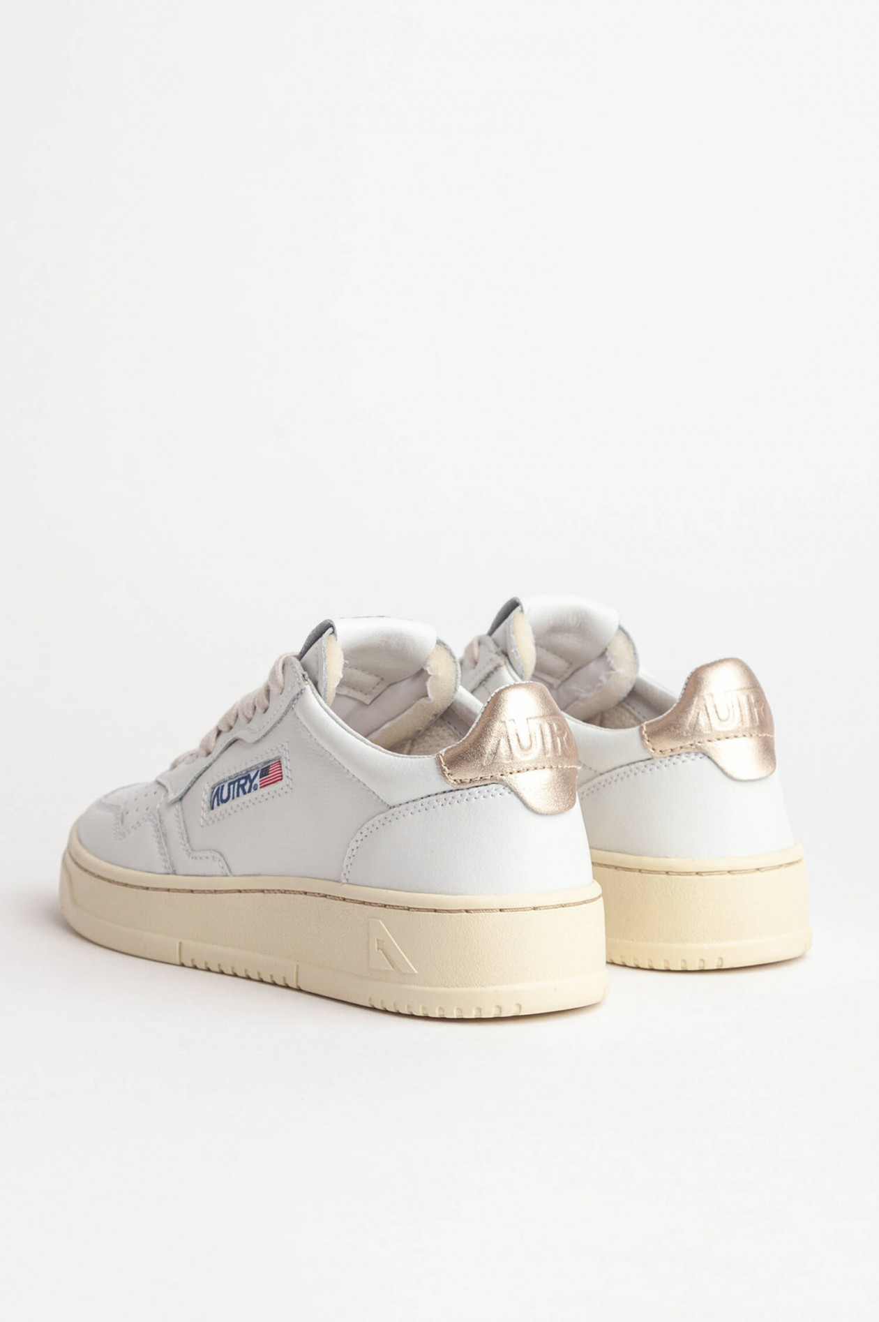 Autry Sneaker MEDALIST LOW in Weiß/Gold GRUENER AT Autry Sneaker MEDALIST LOW in Weiß/Gold GRUENER AT