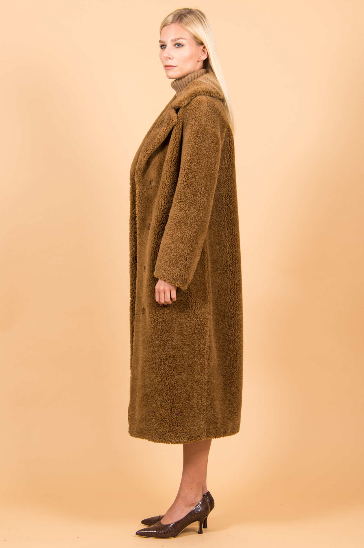 Beaumont Amsterdam Teddy Mantel Mit Reverskragen In Camel Gruener At
