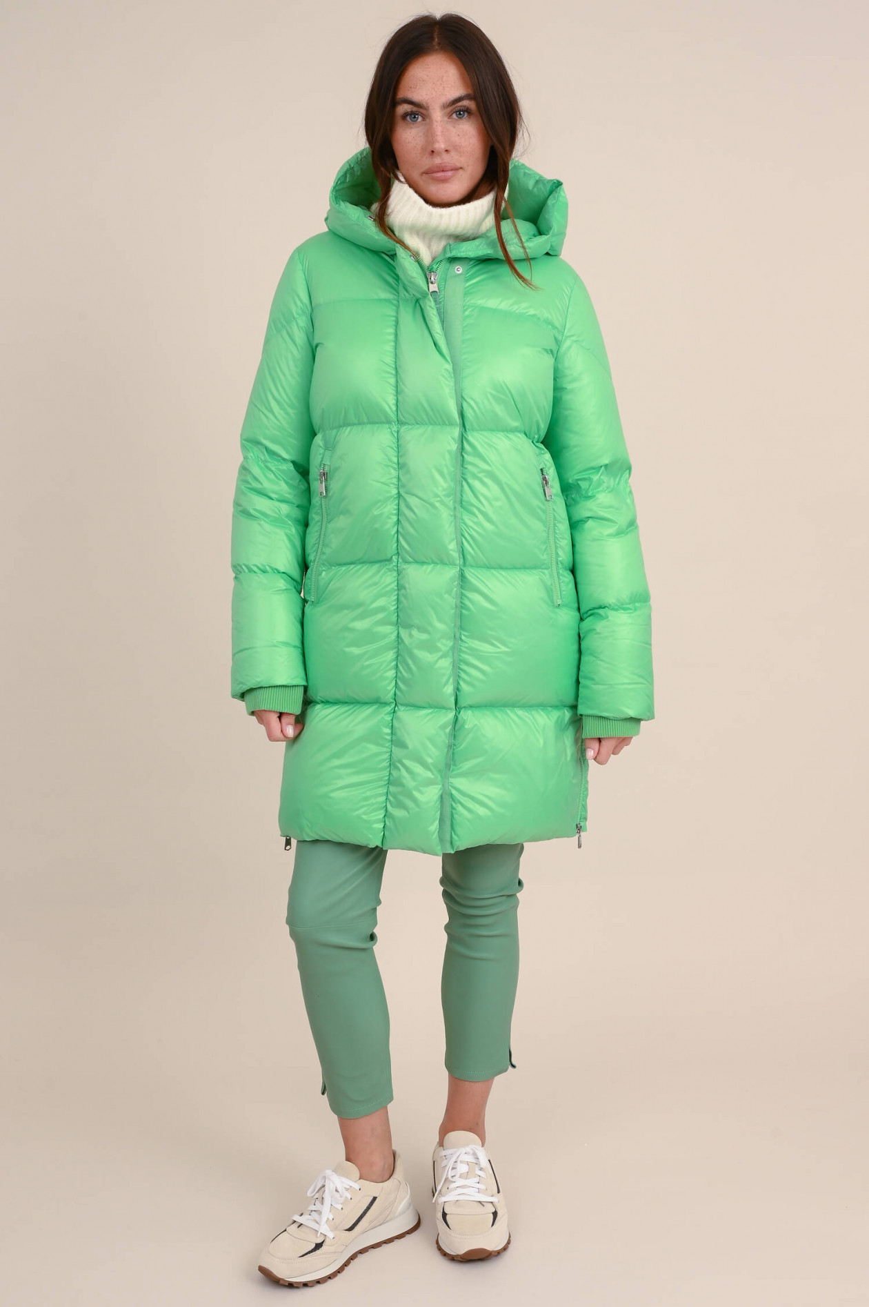 Grüner puffer mantel clearance