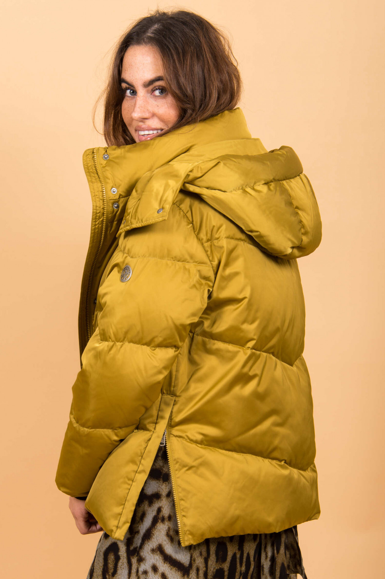 Daunen jacke gelb