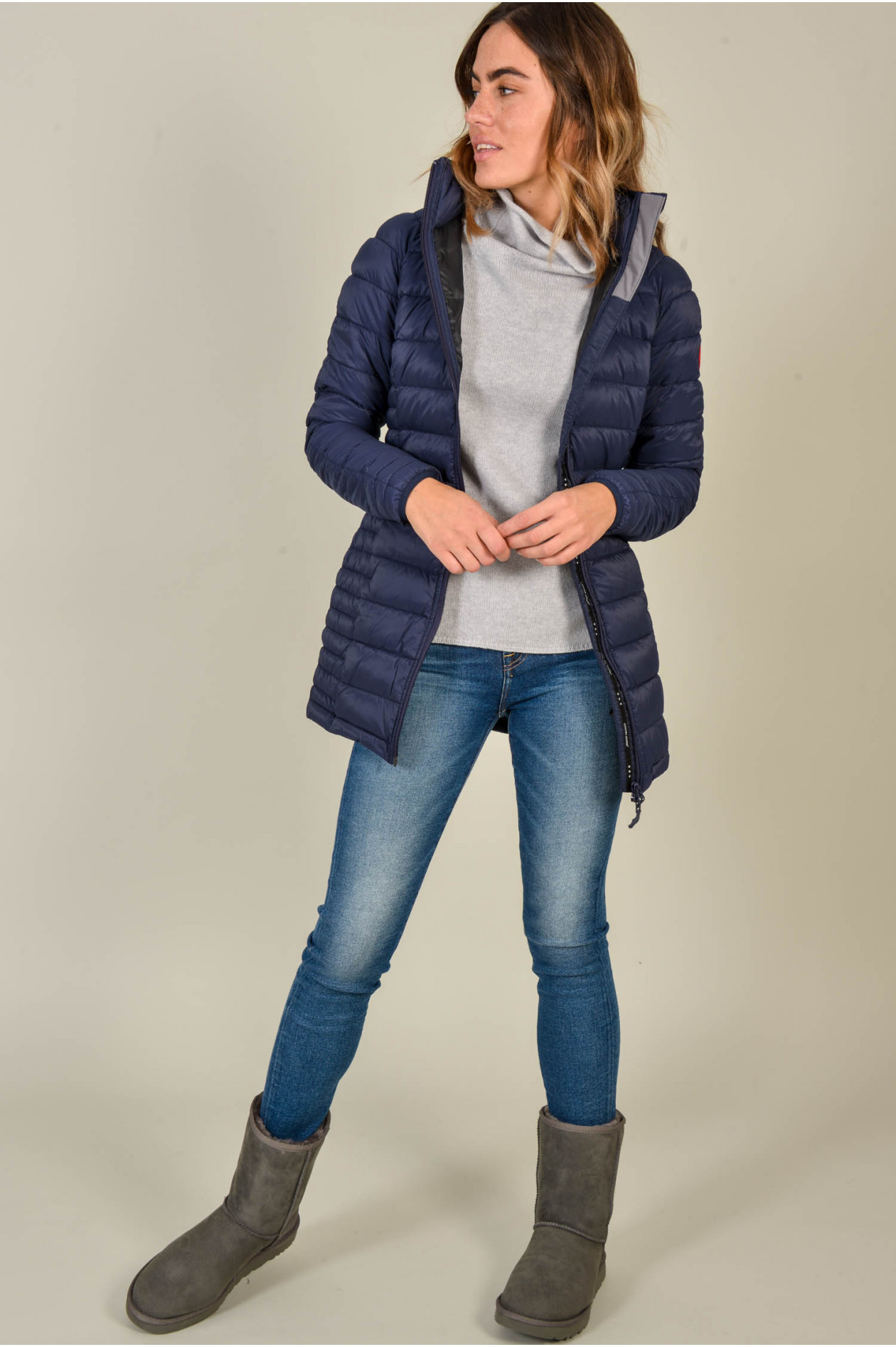 Canada Goose Mantel BROOKVALE HOODED in Blau GRUENER.AT