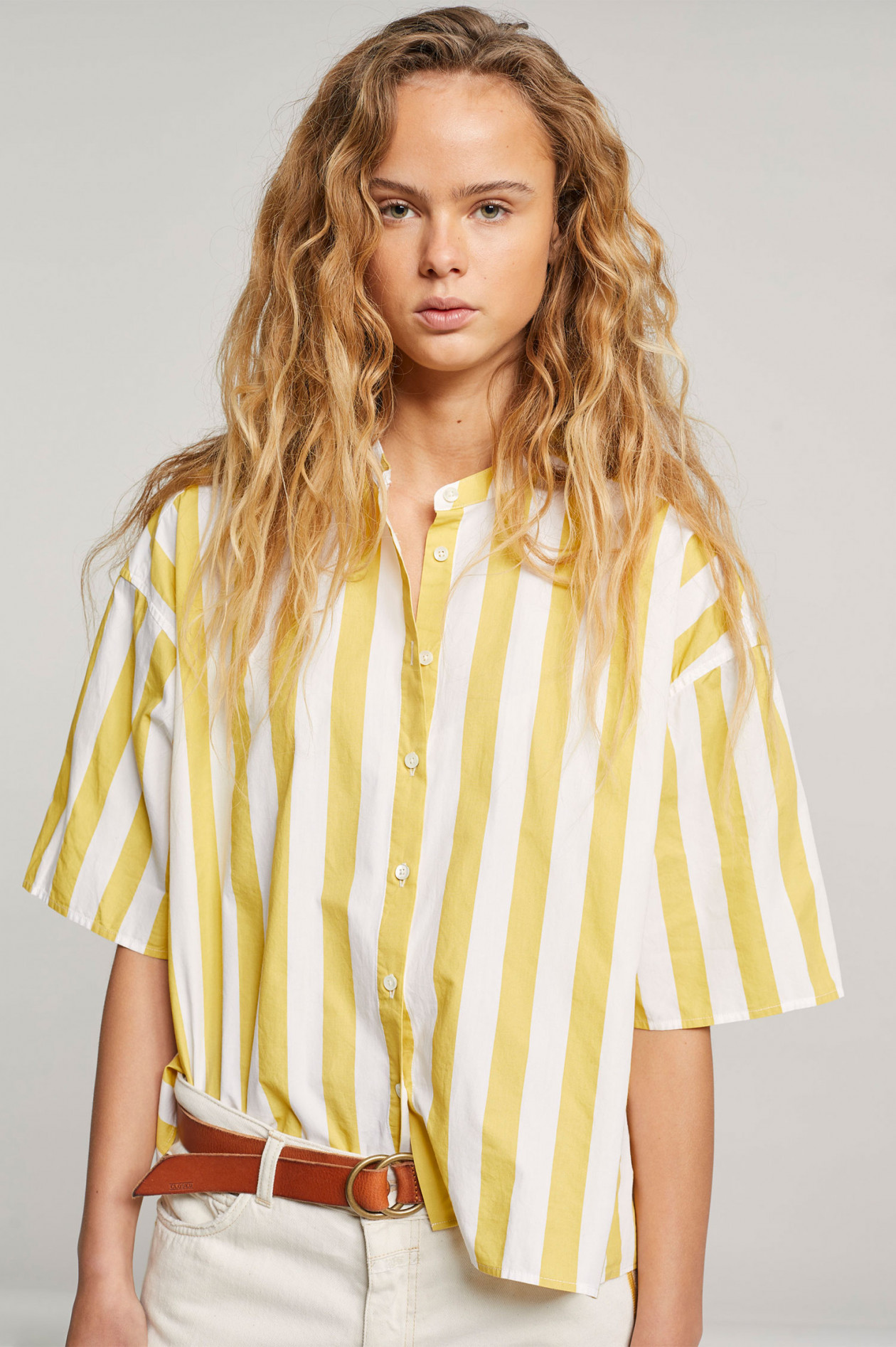 Gelb gestreifte bluse