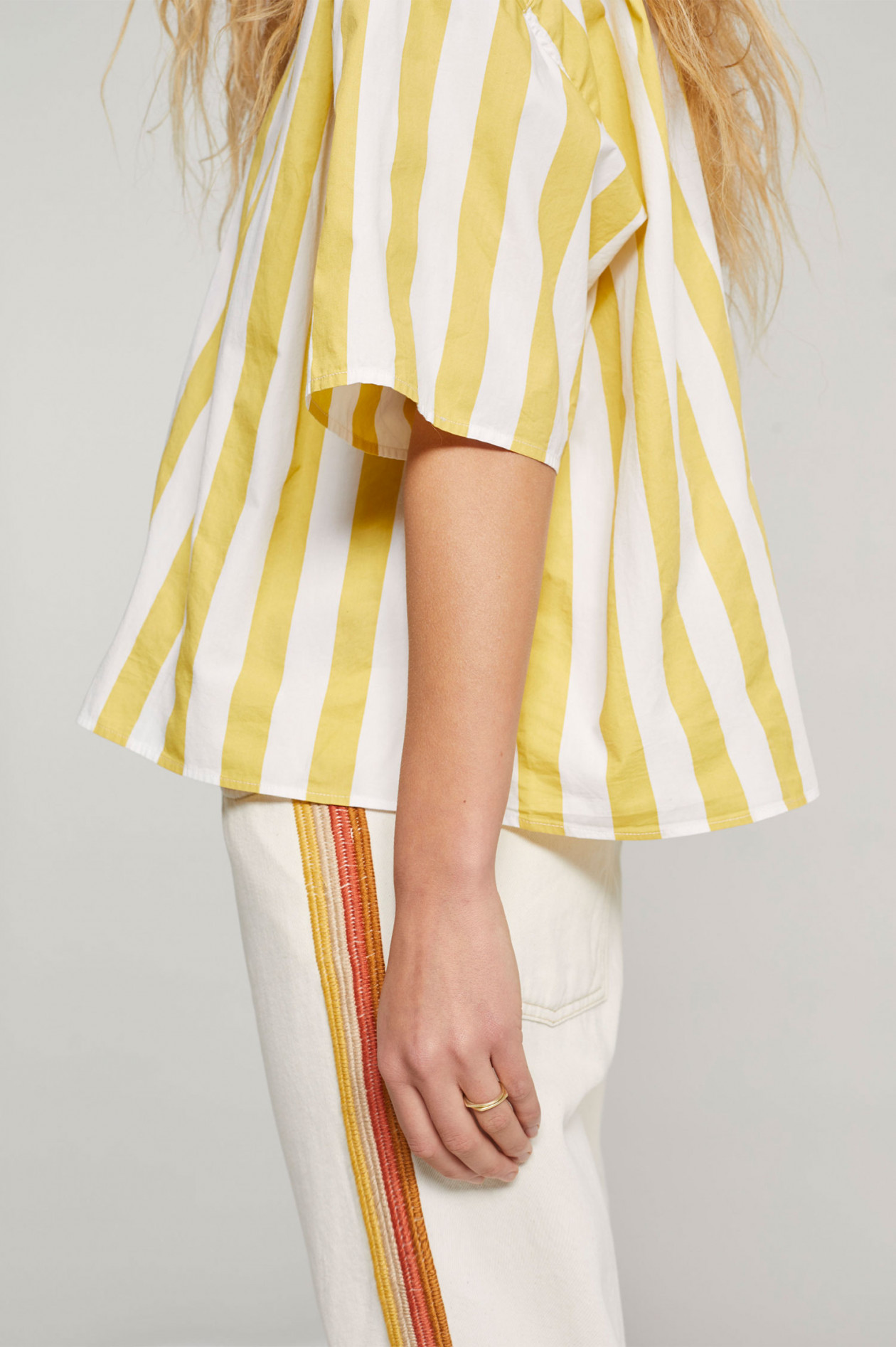 Closed bluse gelb Clearance