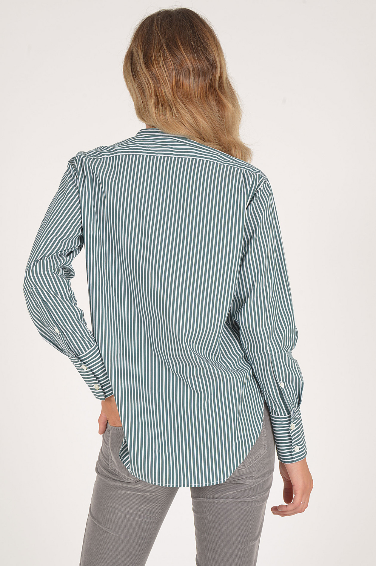 Bluse gestreift grün weiss clearance