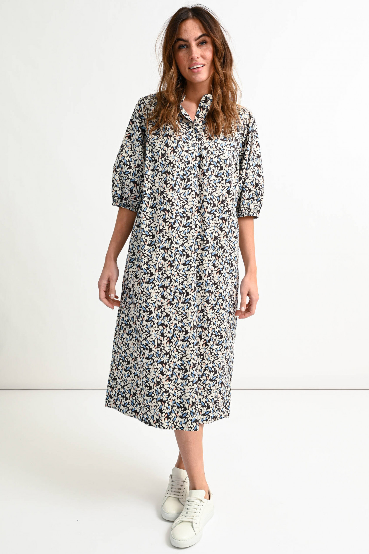 Closed Kleid mit Allover-Print in Schwarz | GRUENER.AT