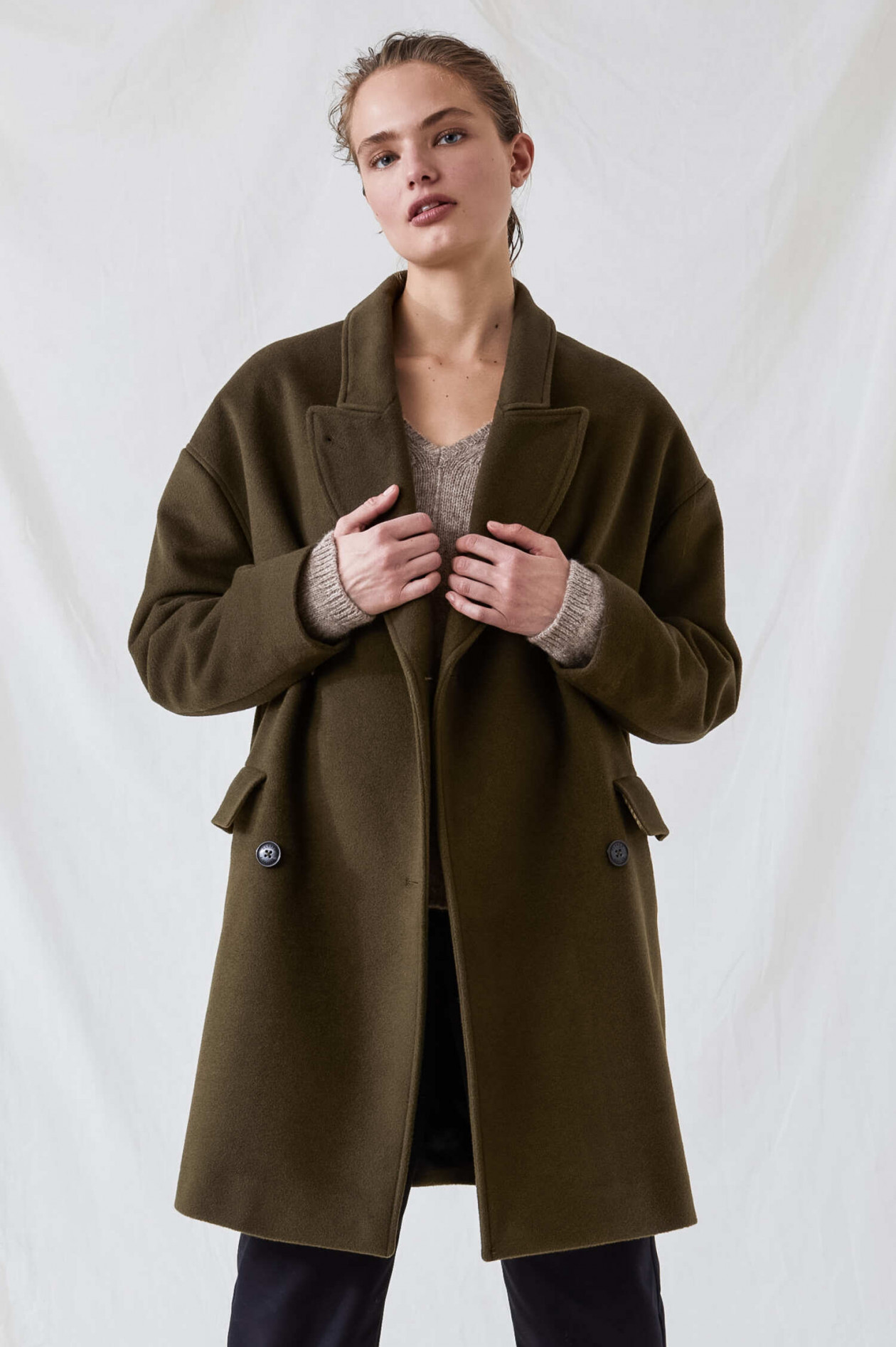 Schurwollmantel damen clearance