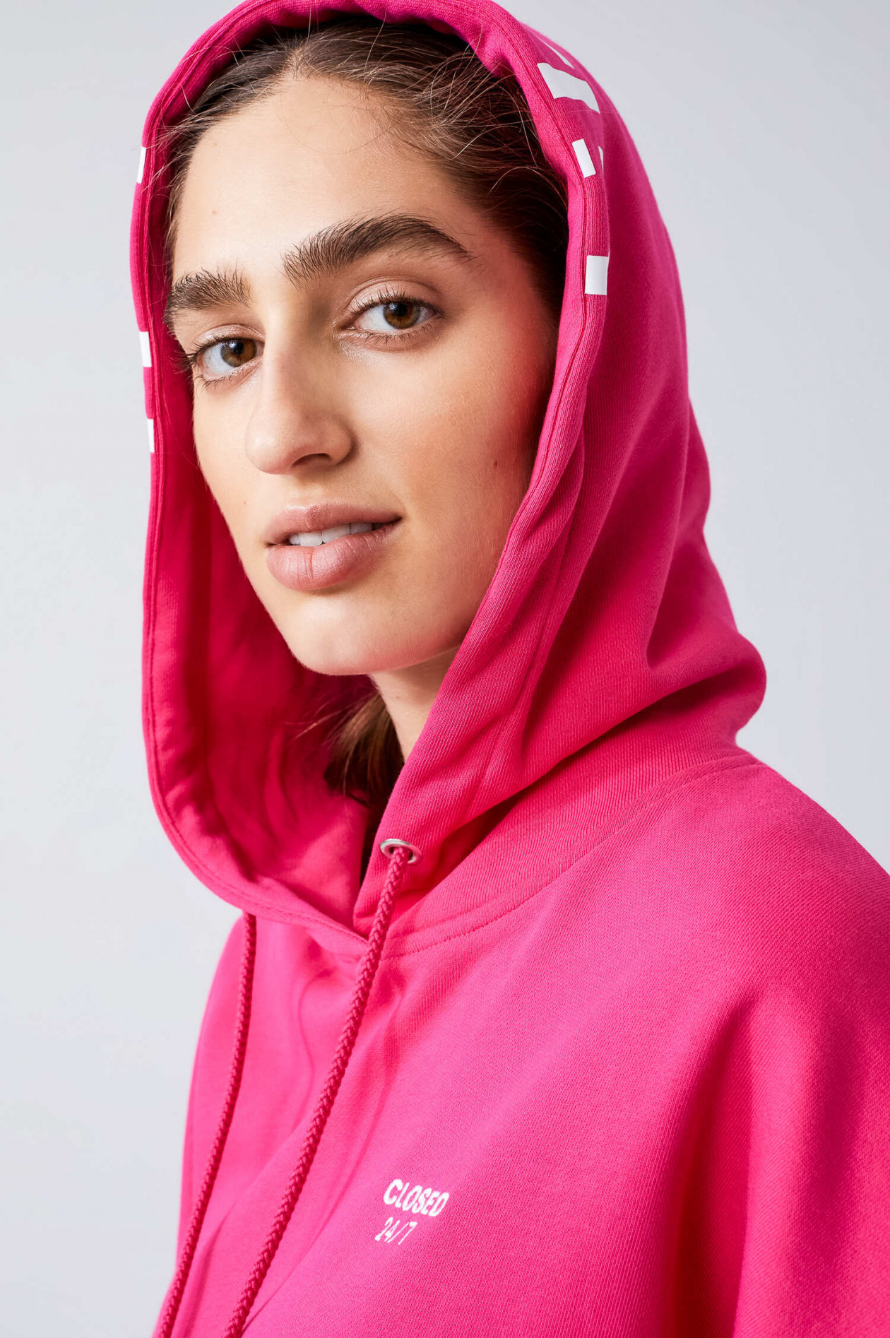 Closed Hoodie mit Logo in Pink GRUENER.AT
