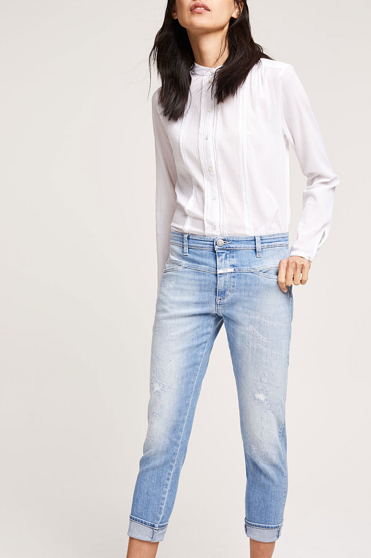 Closed jeans cropped worker sale
