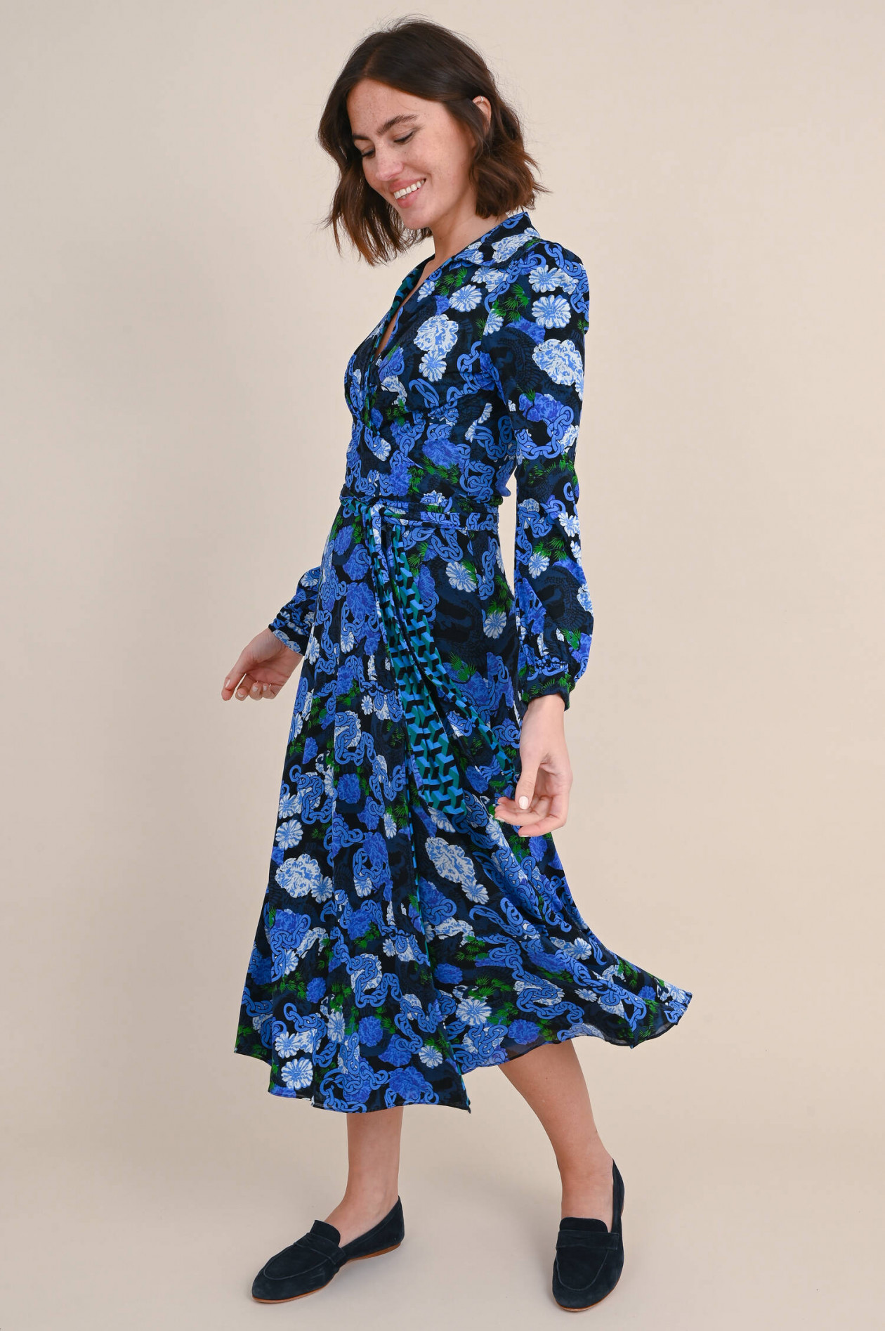 Diane von fürstenberg kleid blau Outlet