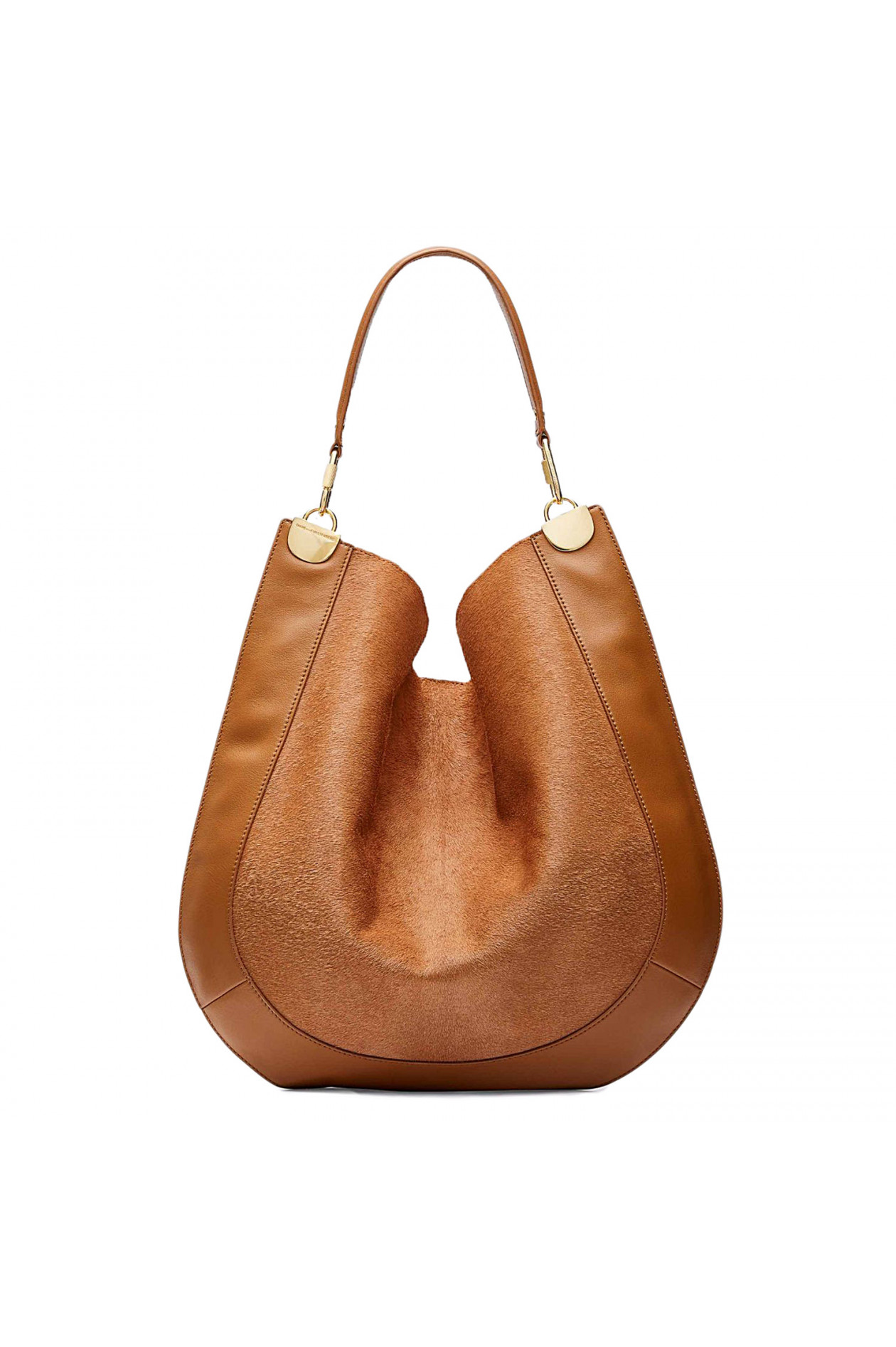 Braun goldene tasche