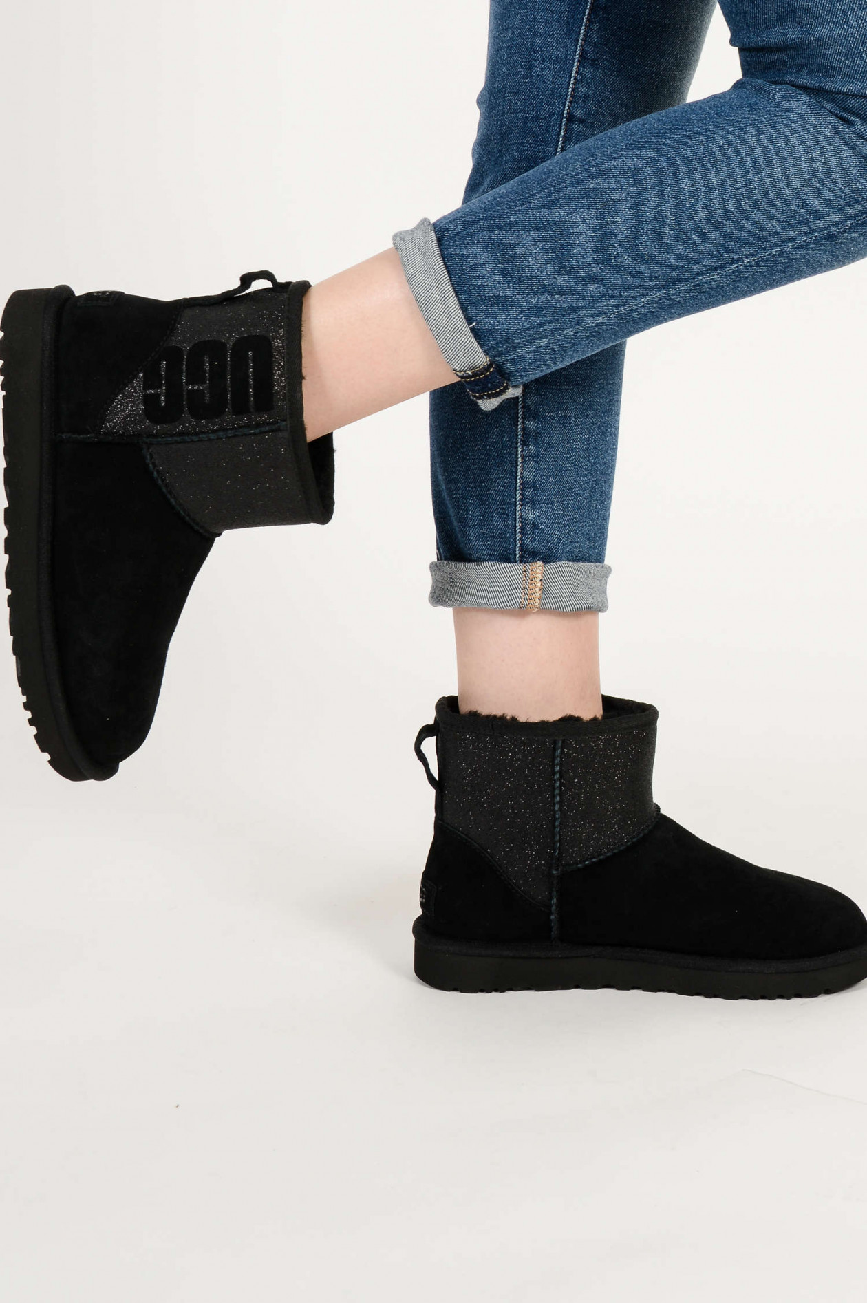 Ugg classic discount mini logo sparkle