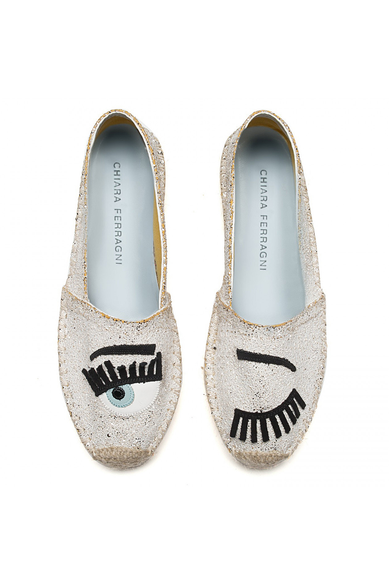 Chiara Ferragni Espadrille FLIRTING in WeiB Gold GRUENER.AT