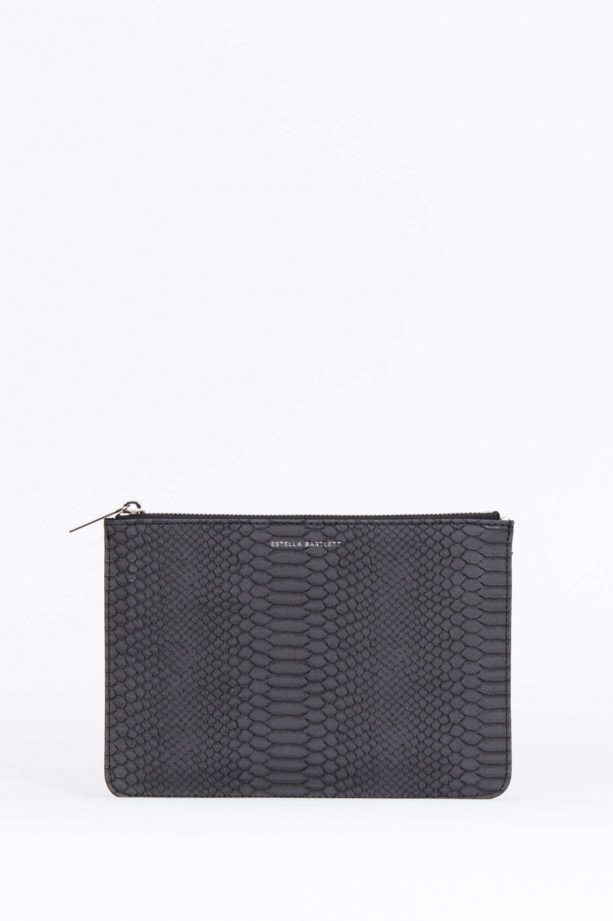 Estella Bartlett Mini Clutch in Schlangenoptik in Schwarz GRUENER.AT