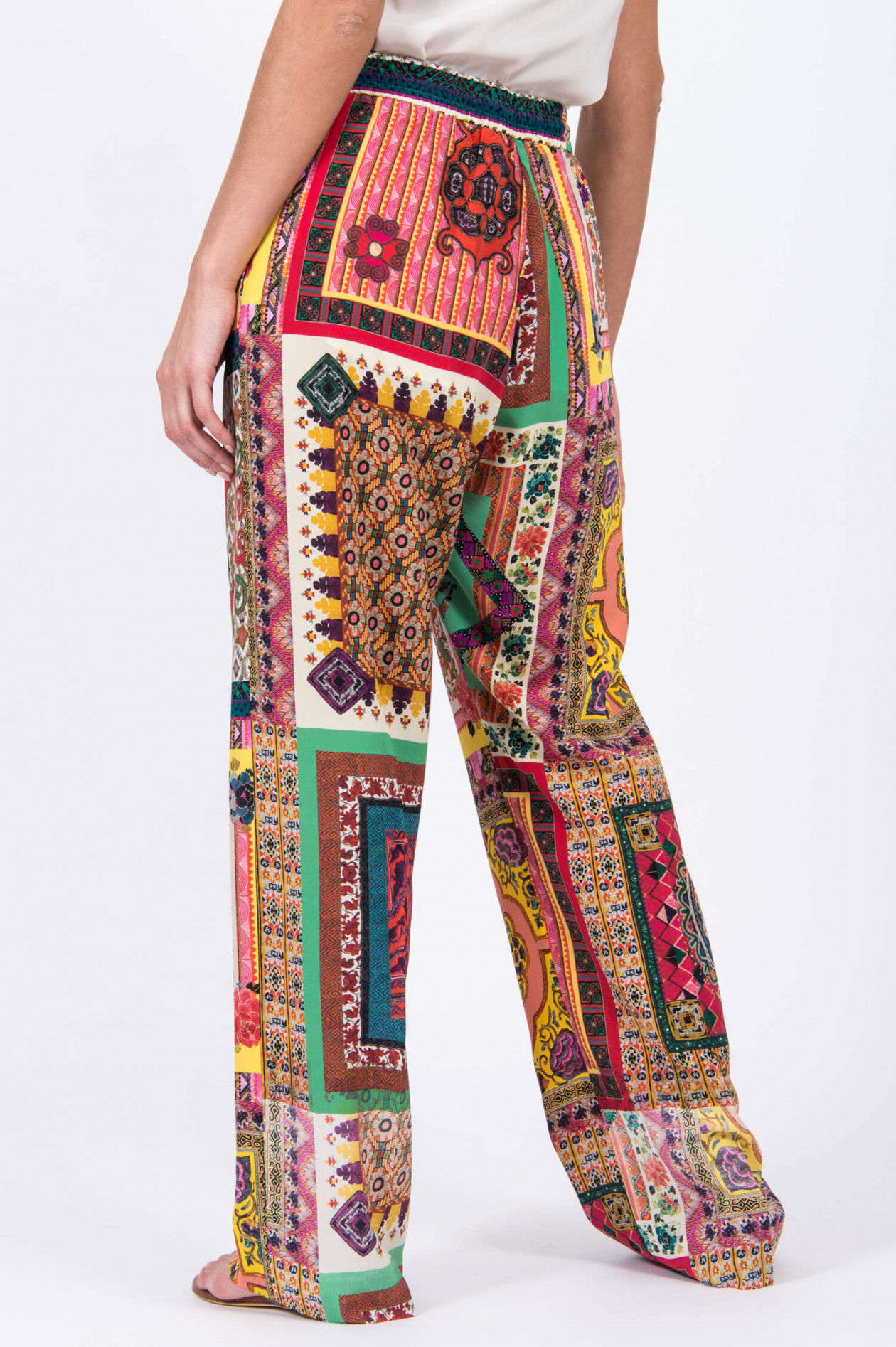 Seidenhose gemustert clearance