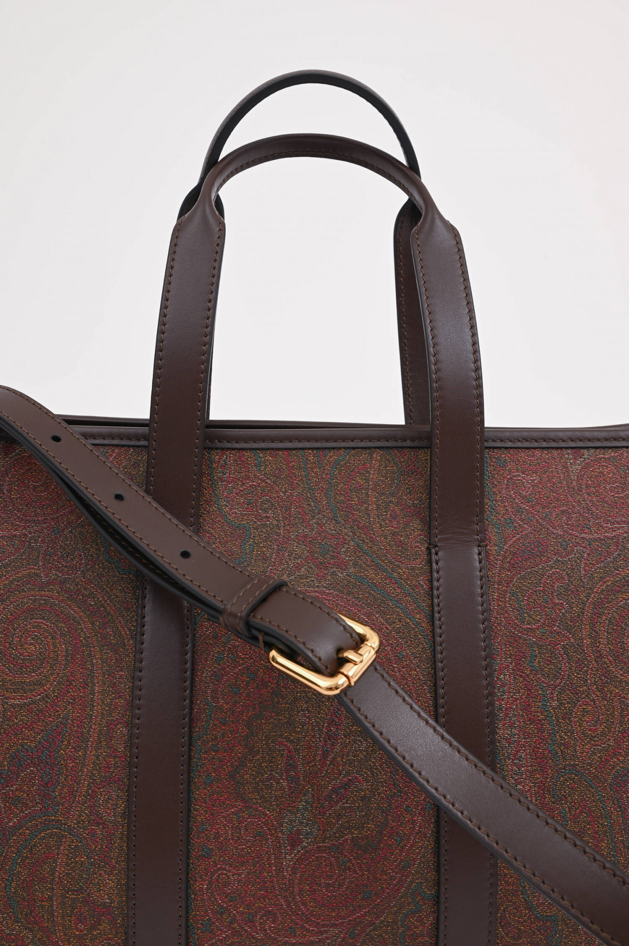 Etro Handtasche BAULETTO mit Paisley Print in Braun GRUENER.AT