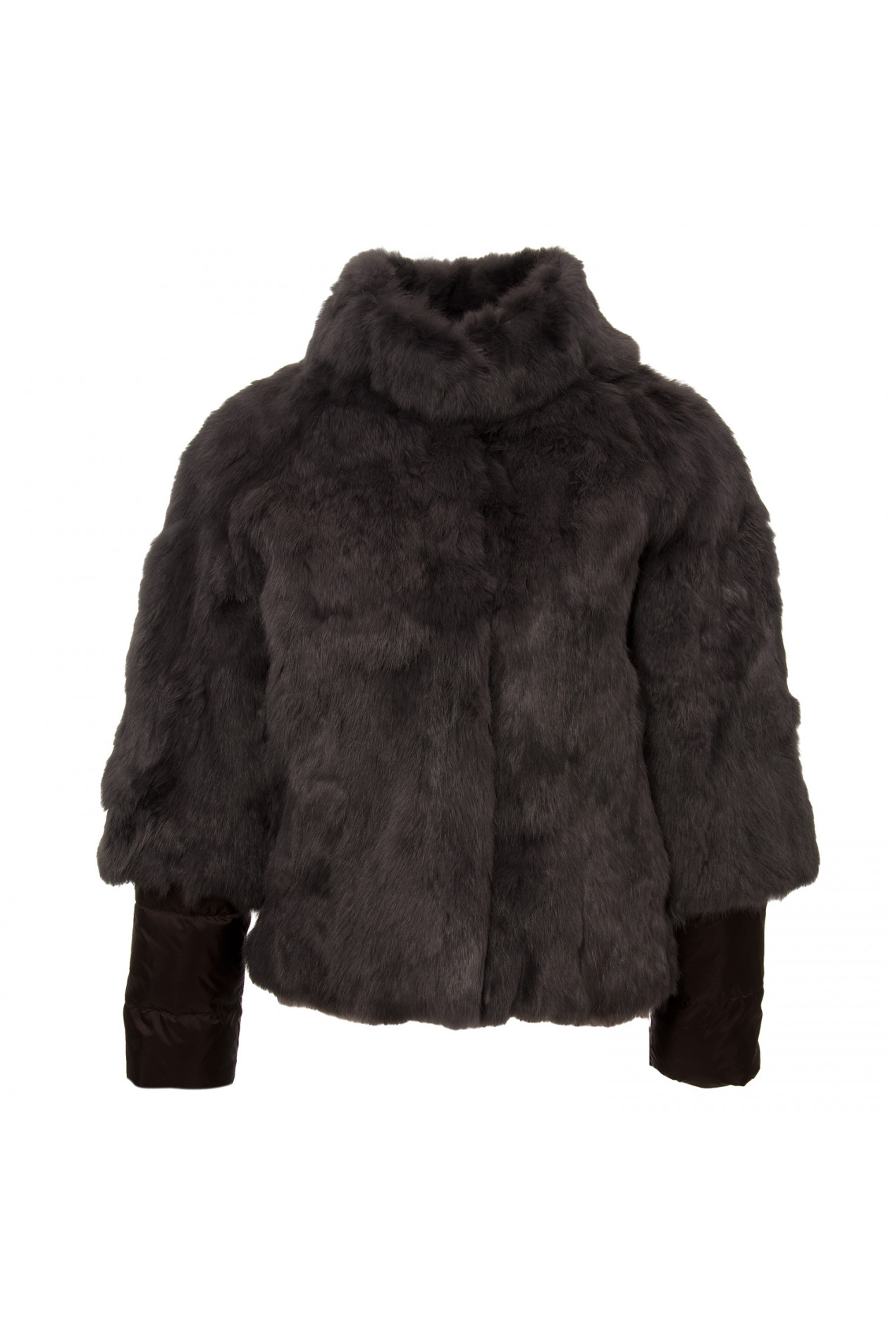 Betta Corradi Felljacke In Dunkelgrau Gruener At
