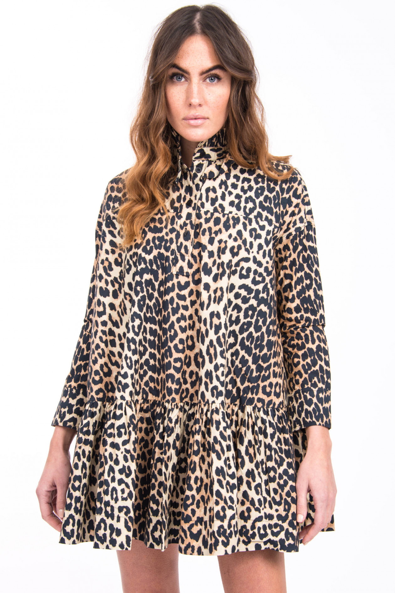 Ganni kleid leo clearance