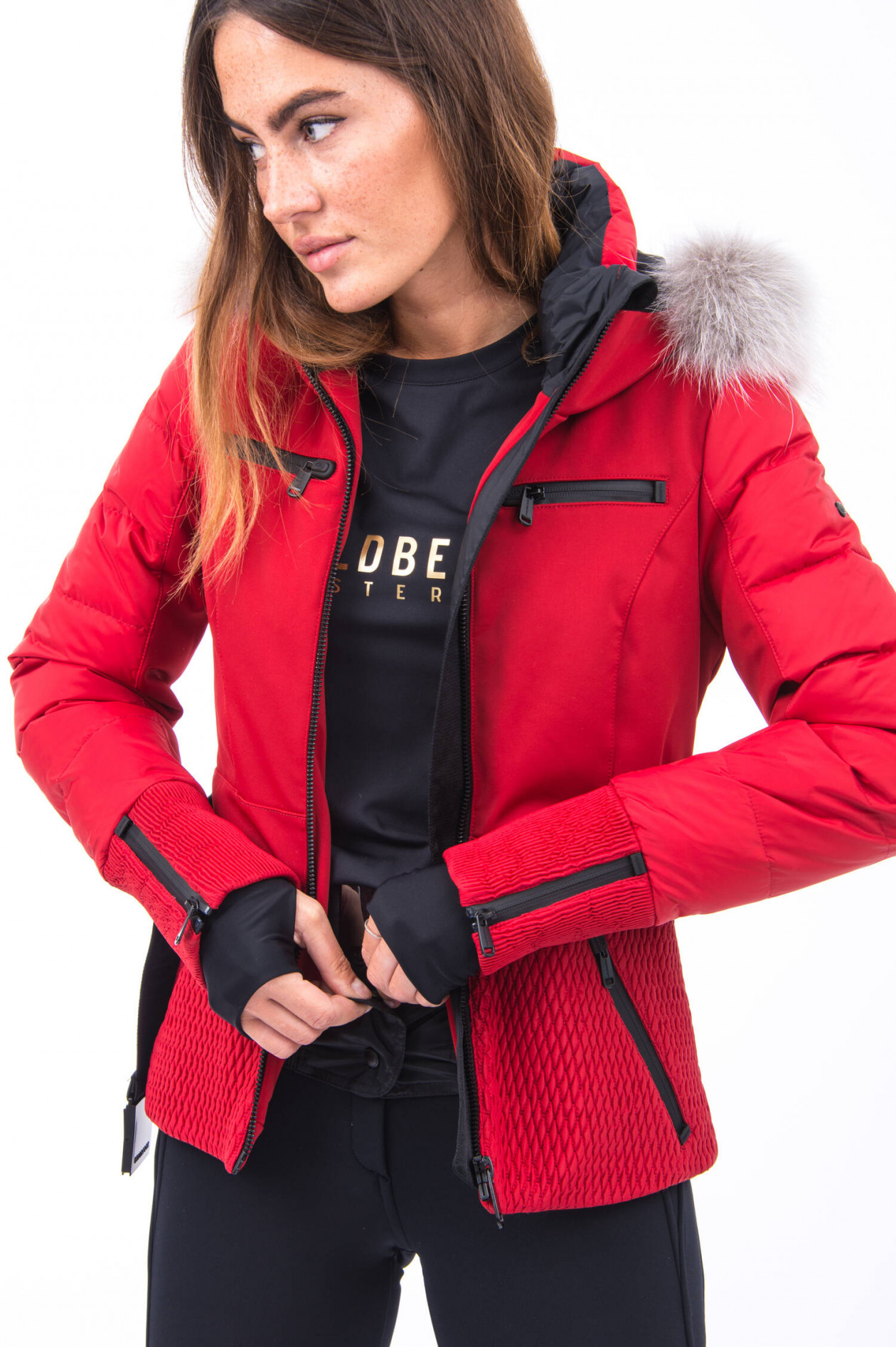 Goldbergh skijacke damen rot