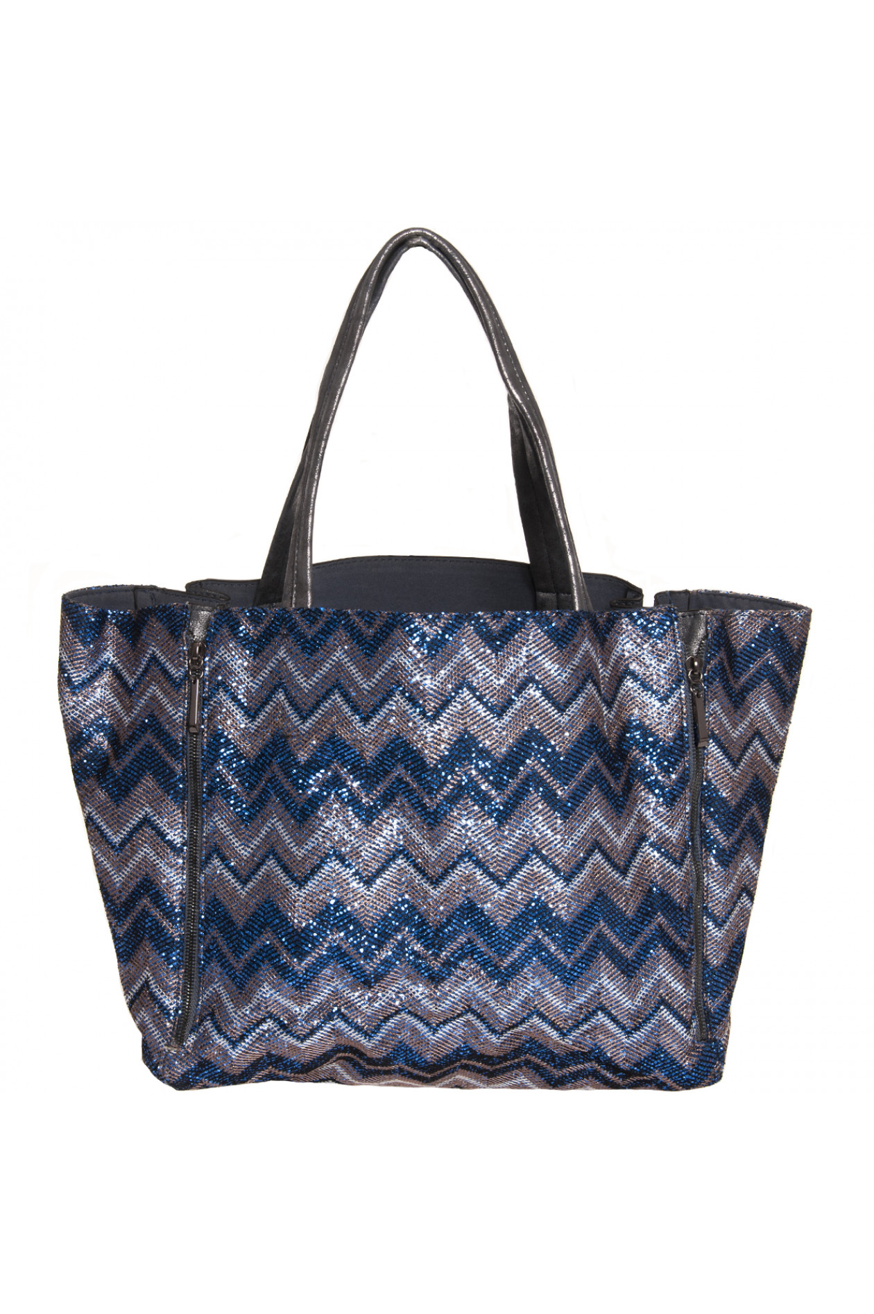 Lua Accessories Handtasche in Blau Braun GRUENER.AT