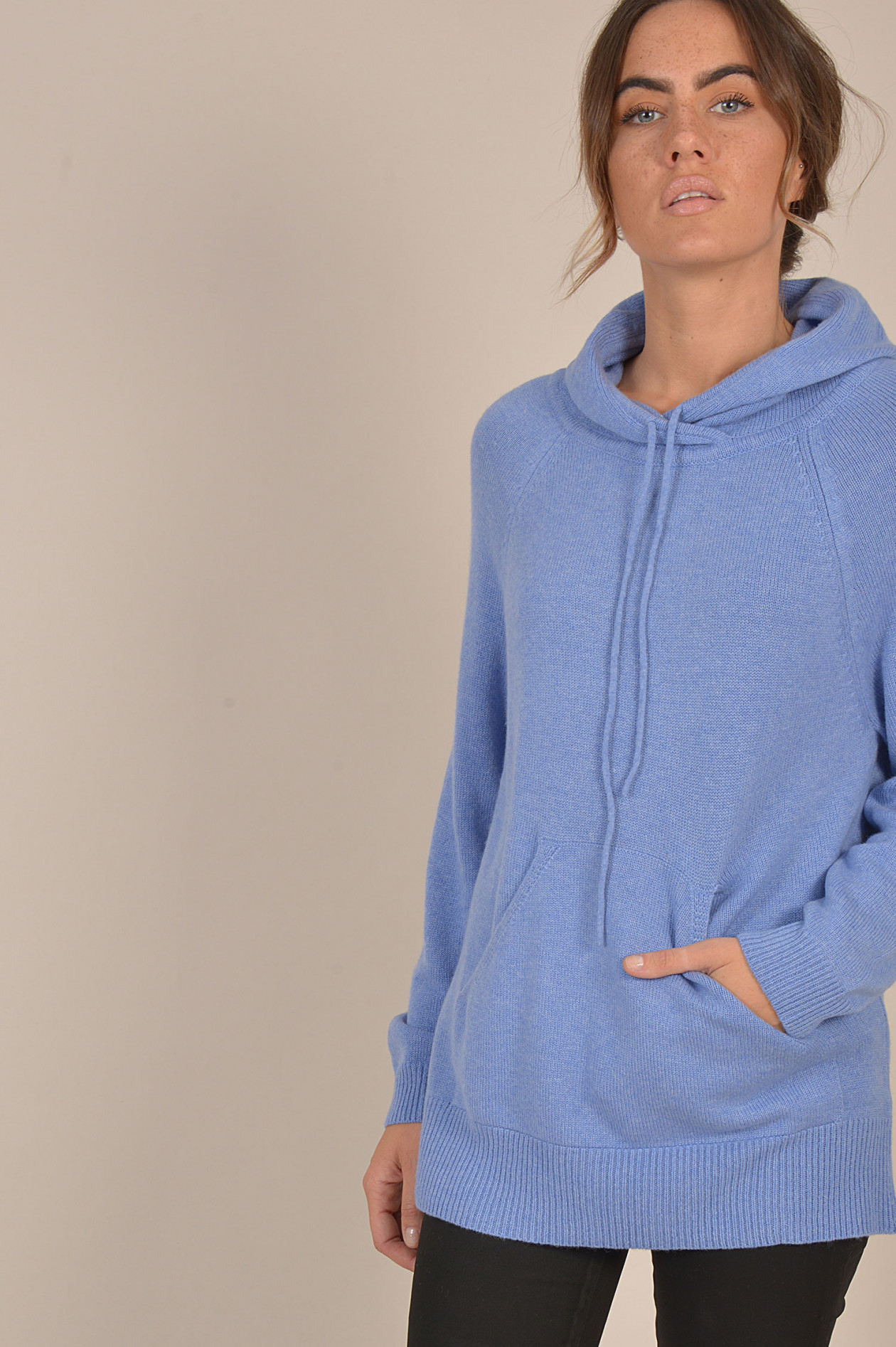 Heartbreaker Pullover aus Cashmere in Hellblau GRUENER.AT