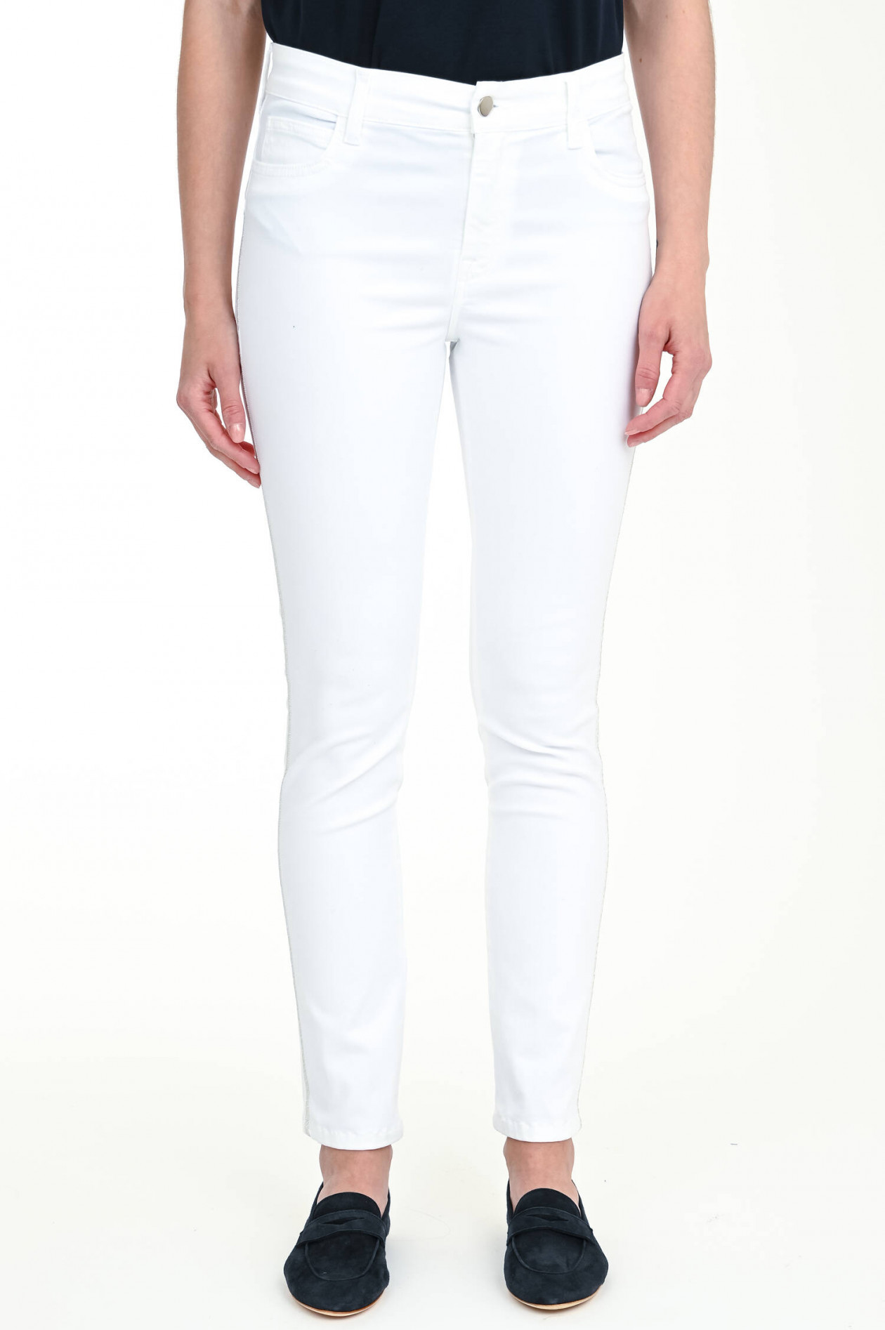 Weisse hose mit glitzerstreifen clearance