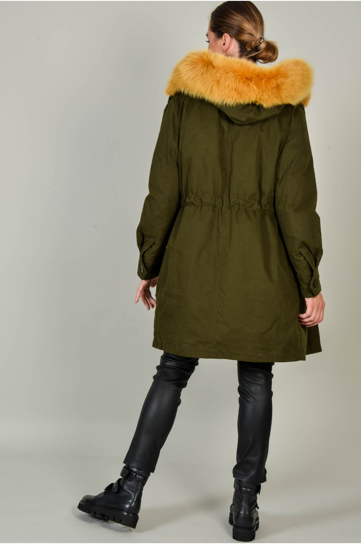 Parka HYPOLAIS in Oliv Gelb