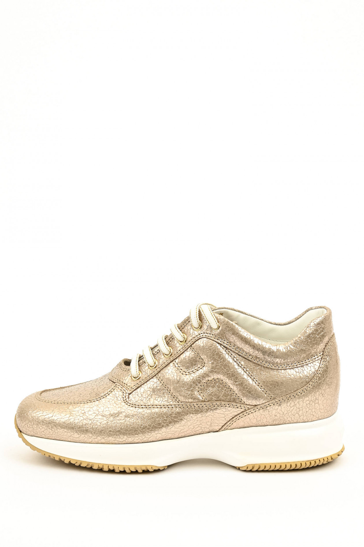 Hogan gold sneakers top