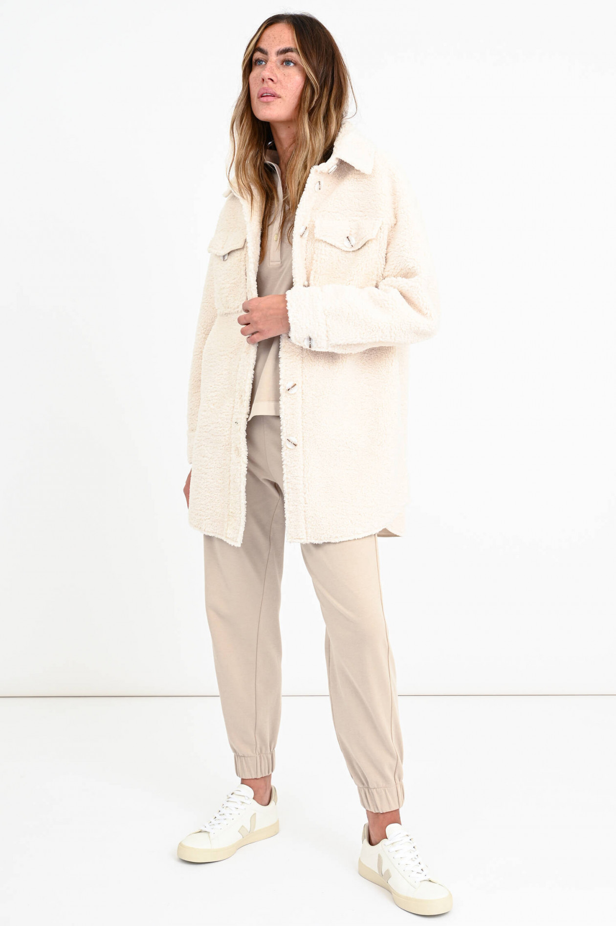 IQ Studio Teddyfell Hemdjacke in Natur | GRUENER.AT