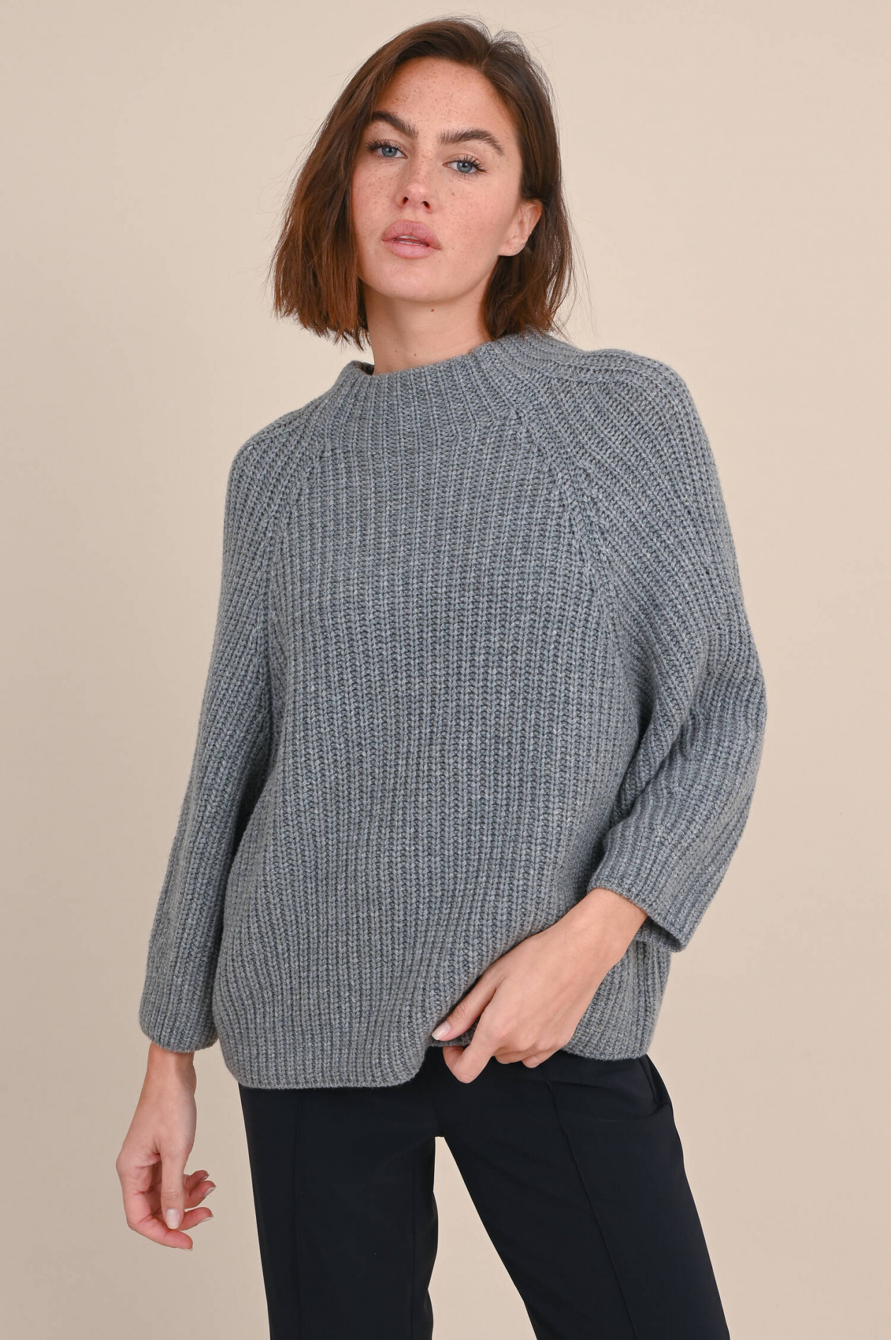 Iris von Arnim Cashmere Pullover FALLOU in Grau GRUENER.AT