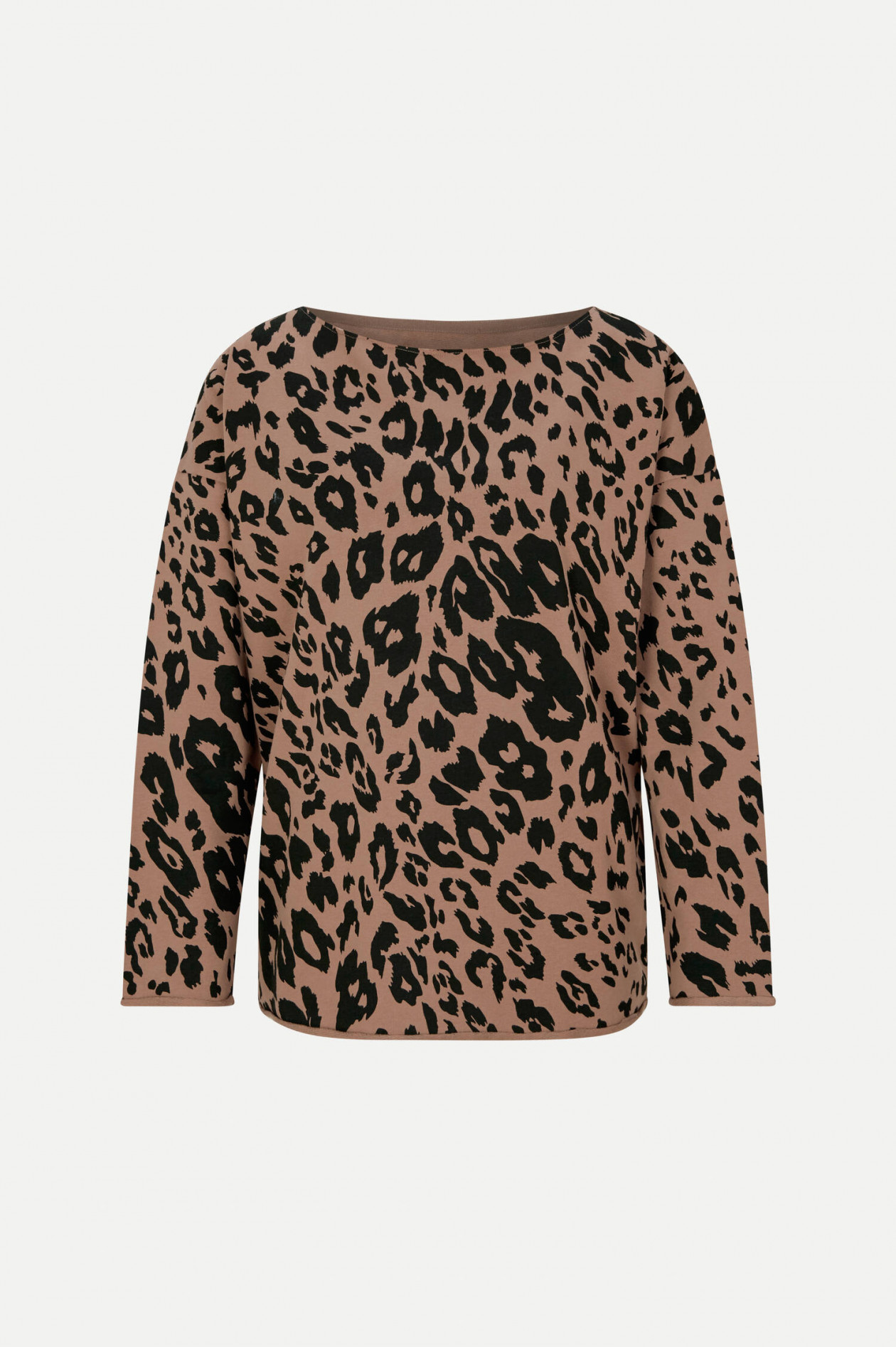 Juvia Sweatshirt im Leo Design in NougatSchwarz | GRUENER.AT Leo Sweatshirts für Damen vergleichen und bestellen