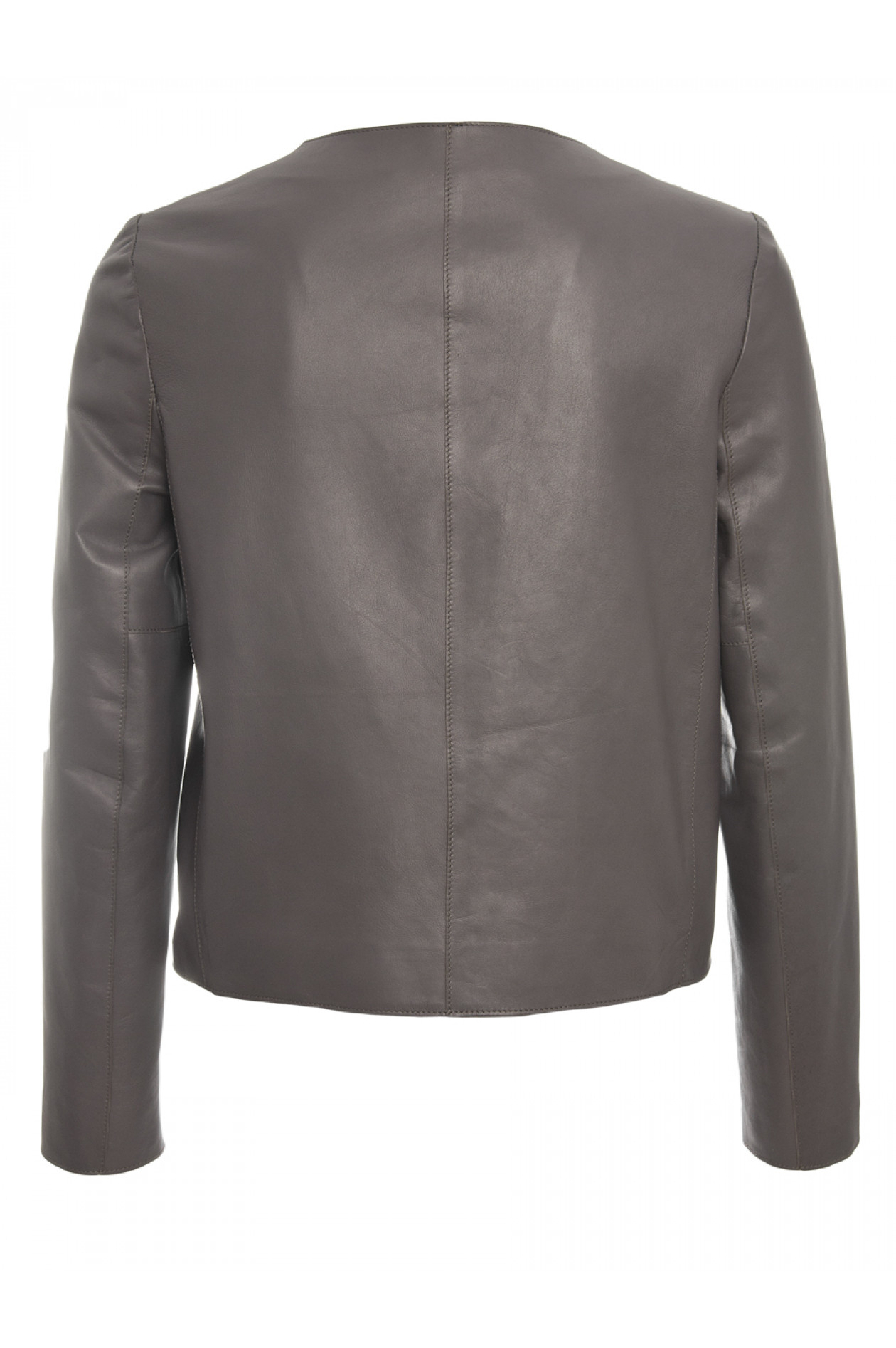 Lederjacke in Graubraun Lederjacke in Graubraun
