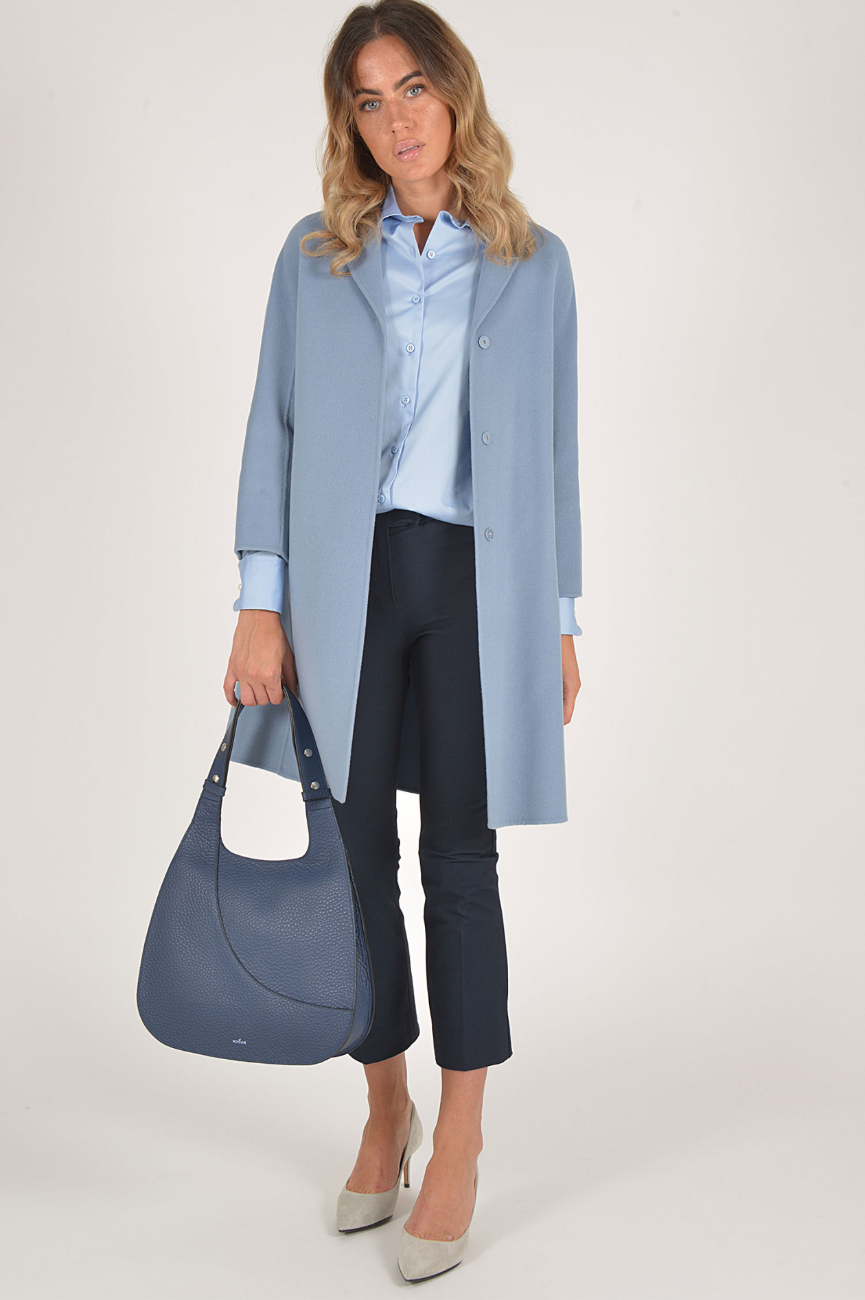Laatste Gouverneur betreuren Max Mara Wollmantel in Hellblau | GRUENER.AT