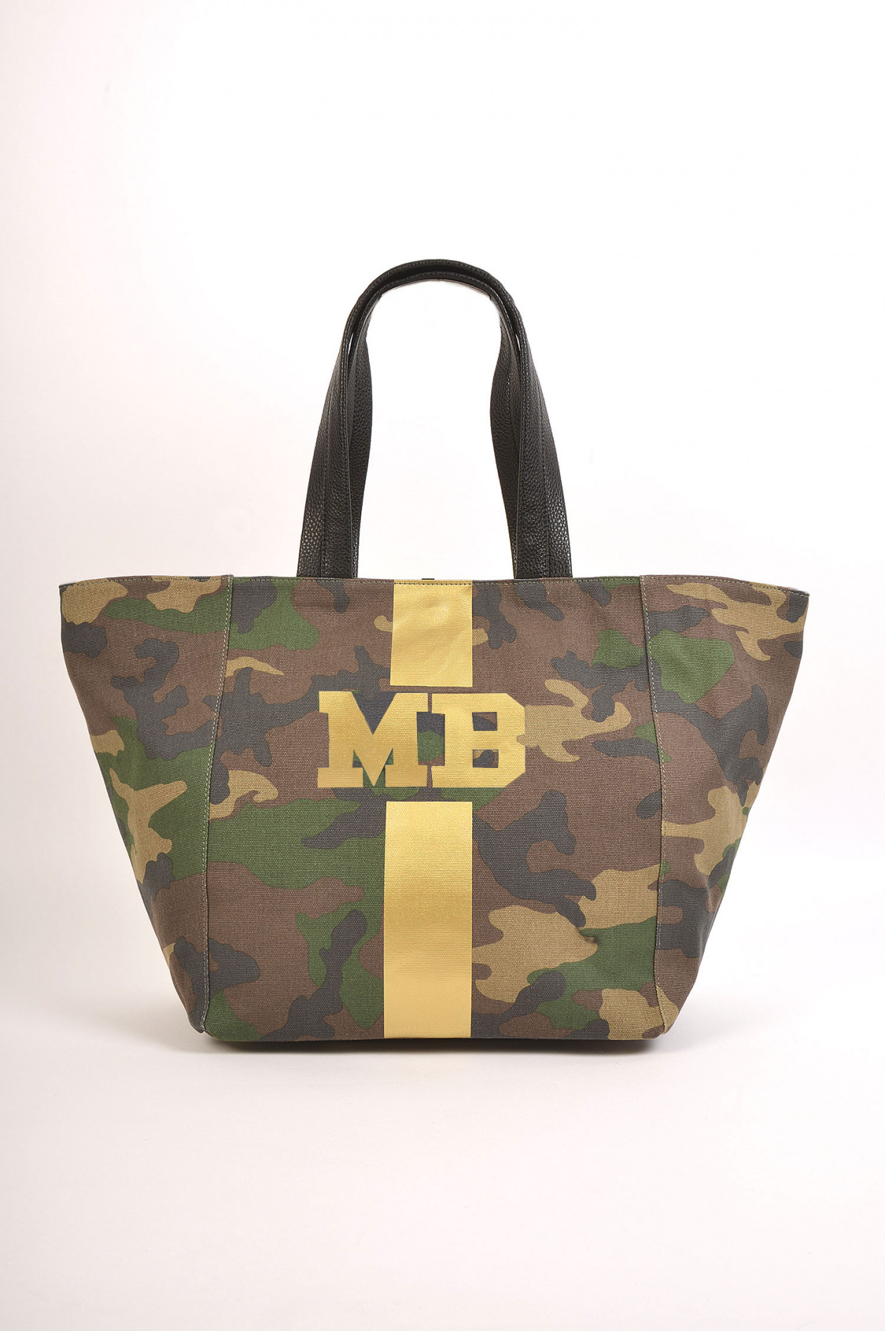 Mia Bag Shopper Medium mit Personalisierung in Camouflage Gold GRUENER.AT