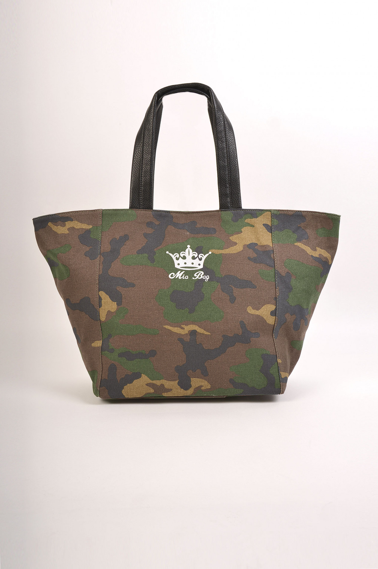 Mia Bag Shopper Medium mit Personalisierung in Camouflage Silber