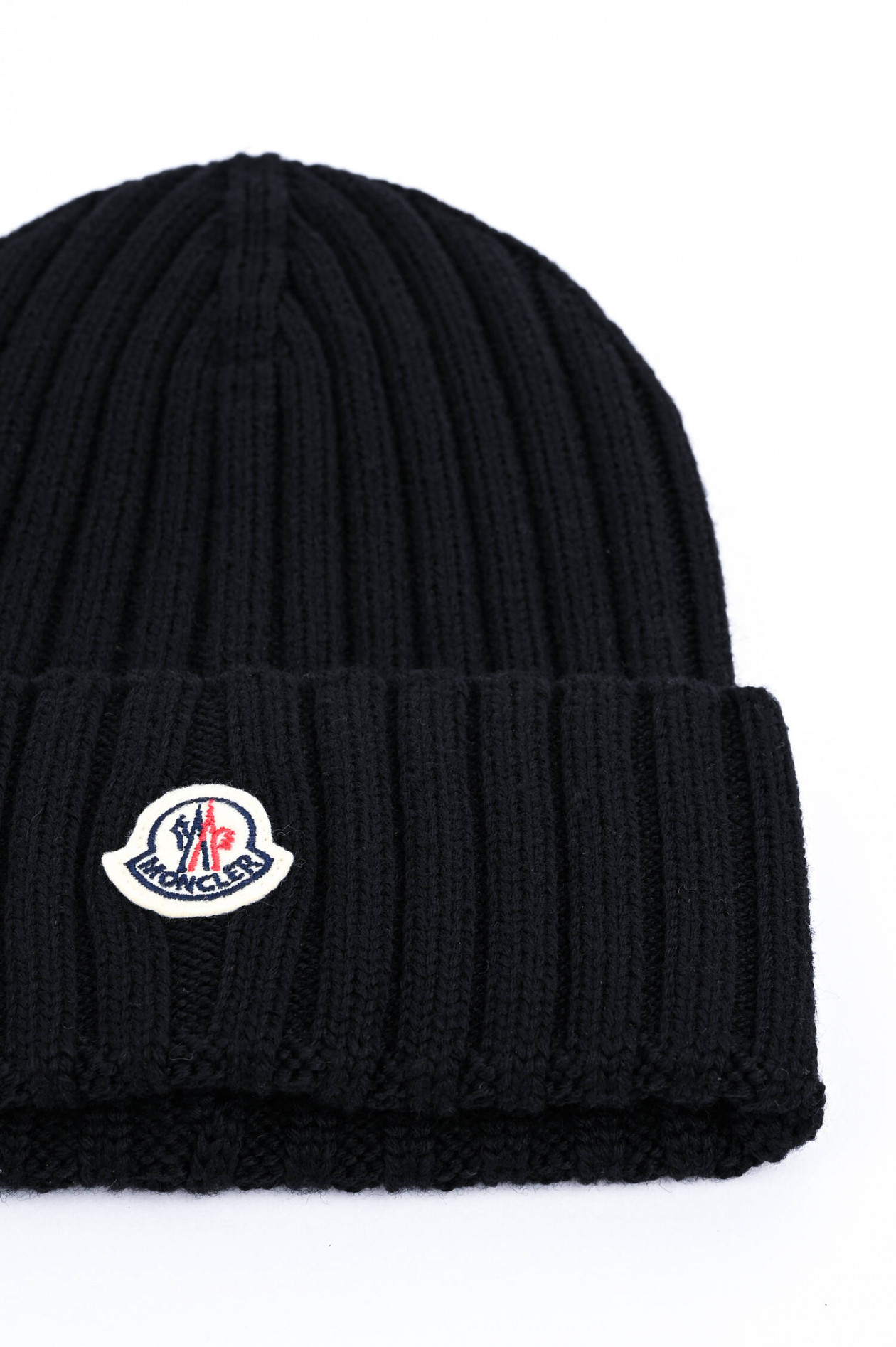 Moncler Rippstrick Beanie BERRETTO TRICOT in Schwarz GRUENER.AT