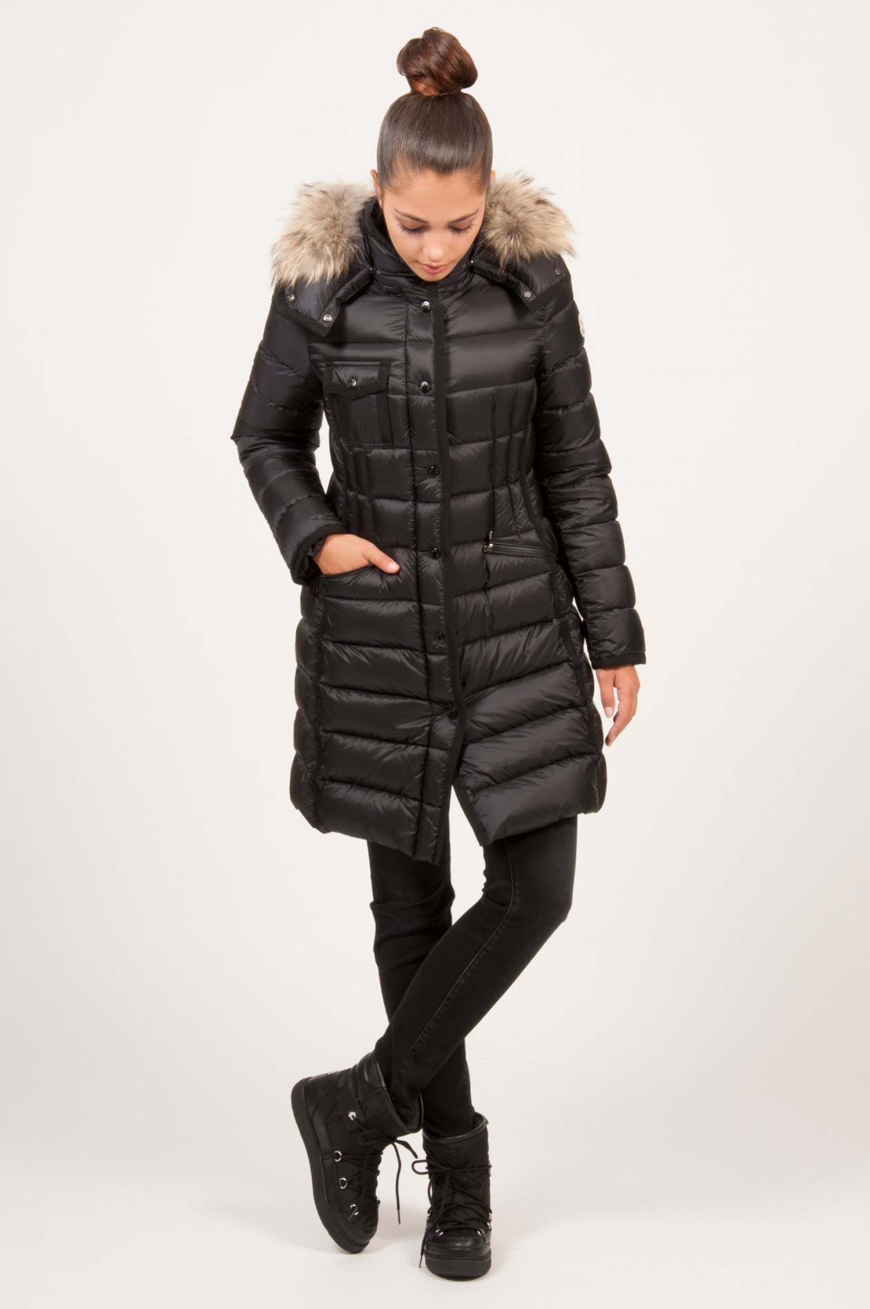 Moncler Daunenmantel HERMIFUR in Schwarz GRUENER.AT