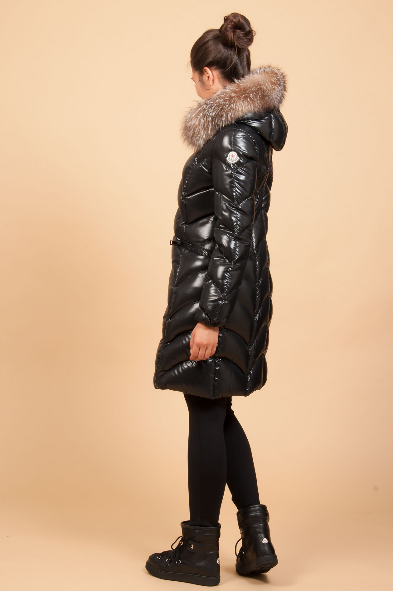 Moncler Daunenmantel Albizia In Schwarz Gruener At