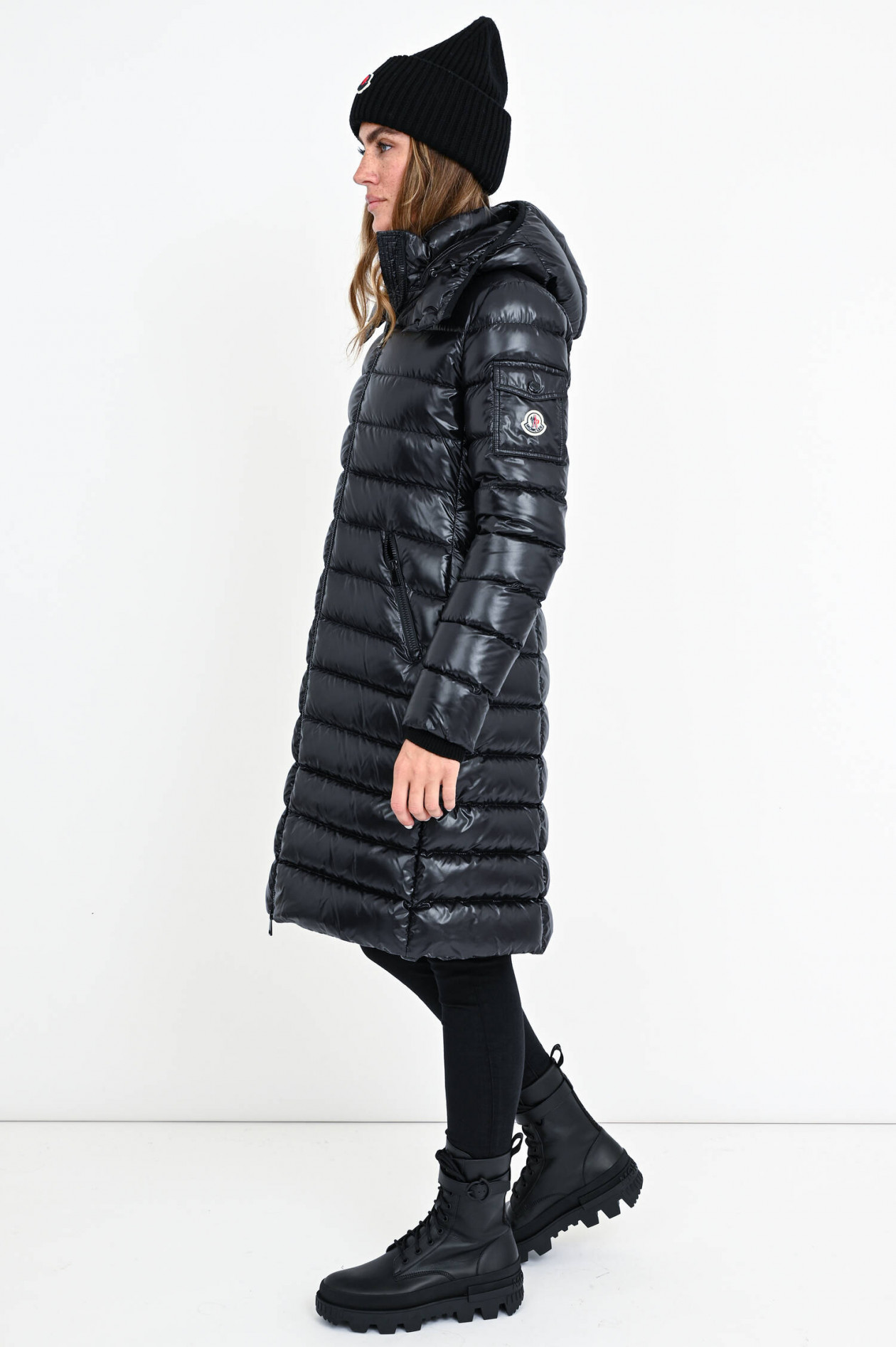 Daunenmantel MOKA in Schwarz