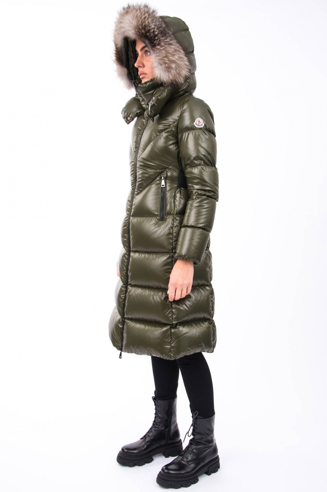 Moncler riba fur coat clearance