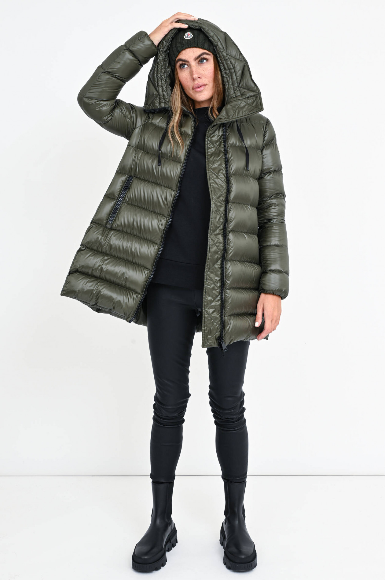 Moncler jacke olive clearance